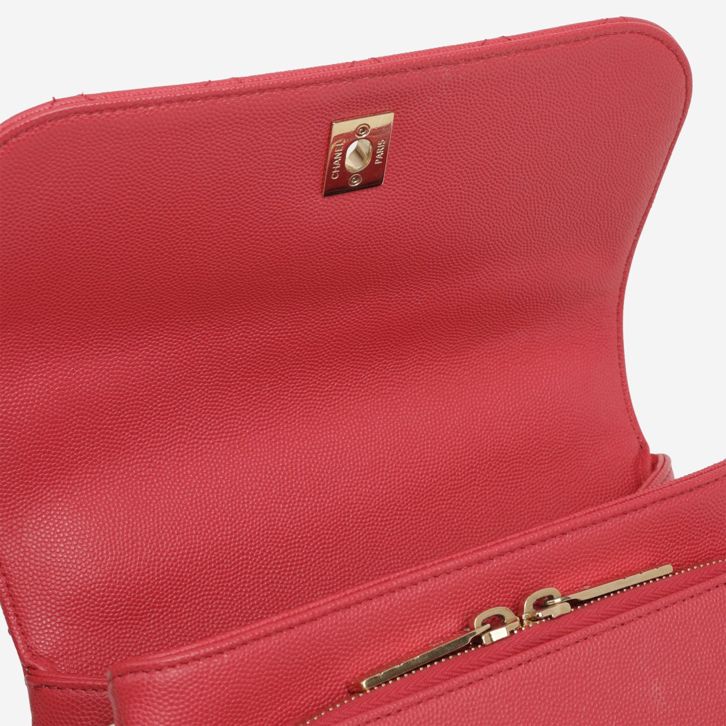 Chanel Small Business Affinity - Red Caviar | Gold Hardware