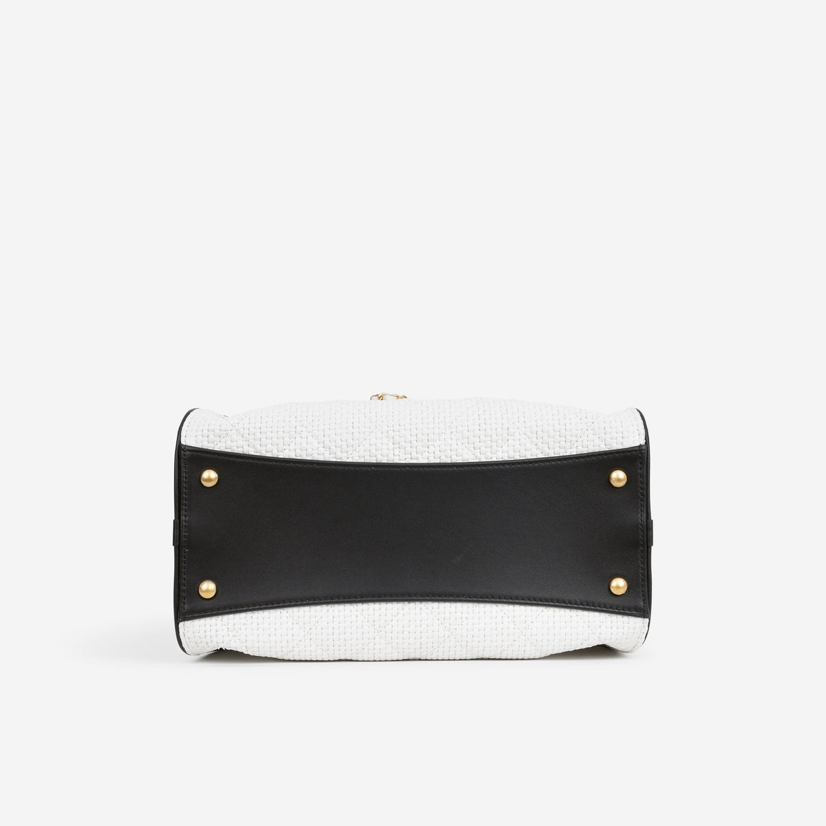 Chanel Small 25 Hobo - White Raffia / Black Trim | Aged Gold Hardware