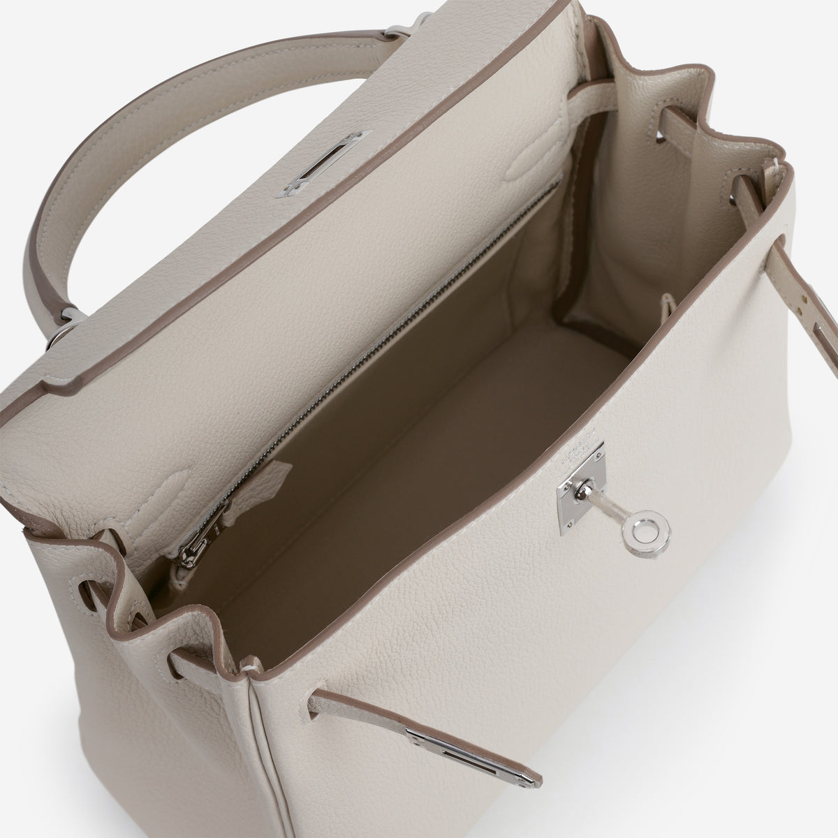 Hermès Kelly 25 - Craie Togo | Palladium Hardware