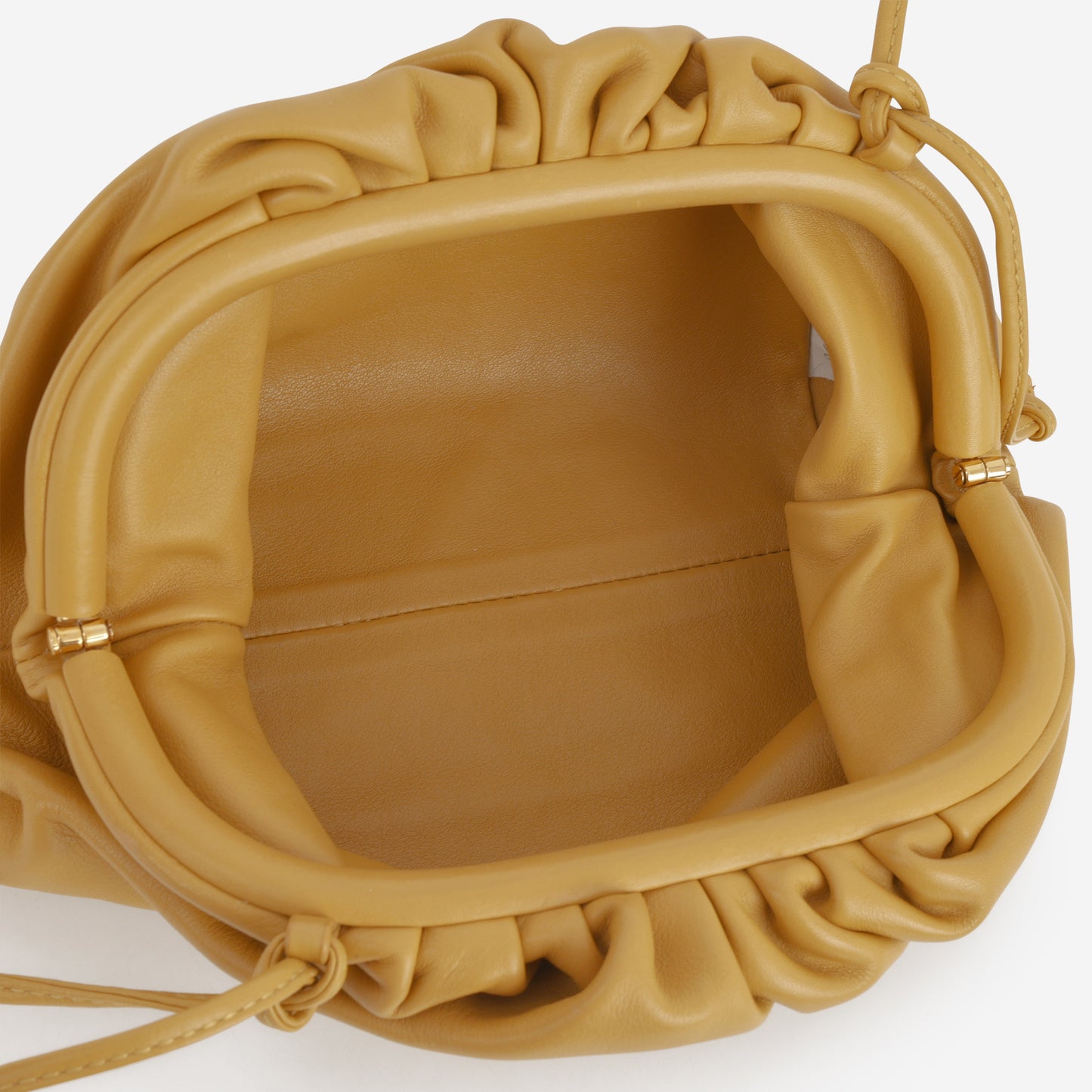 Bottega Veneta Mini Pouch - Yellow Nappa | Gold Hardware
