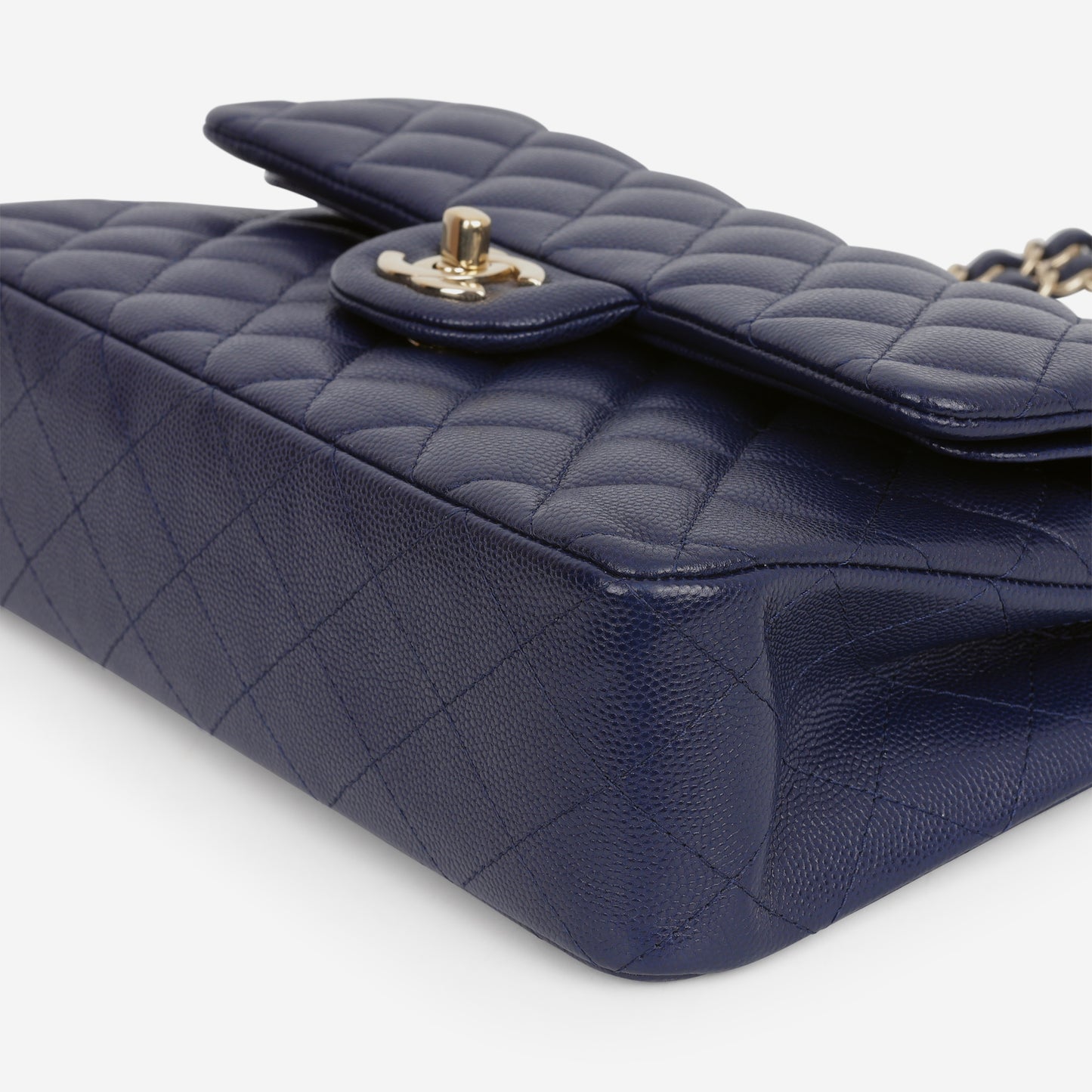 Chanel Small Classic Flap - Navy Caviar | Champagne Gold Hardware