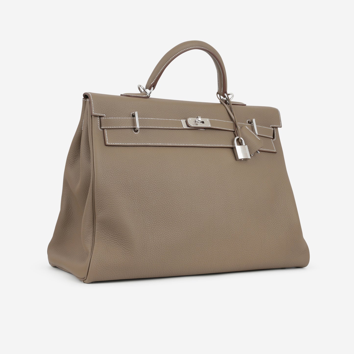 Hermès Kelly 50 Voyage - Etoupe Clemence | Palladium Hardware