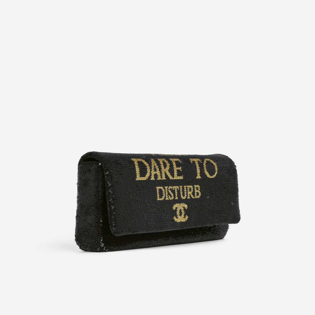 Chanel Paris-Cosmopolite "Dare to Disturb" Flap - Black / Gold Sequin | Gold Hardware