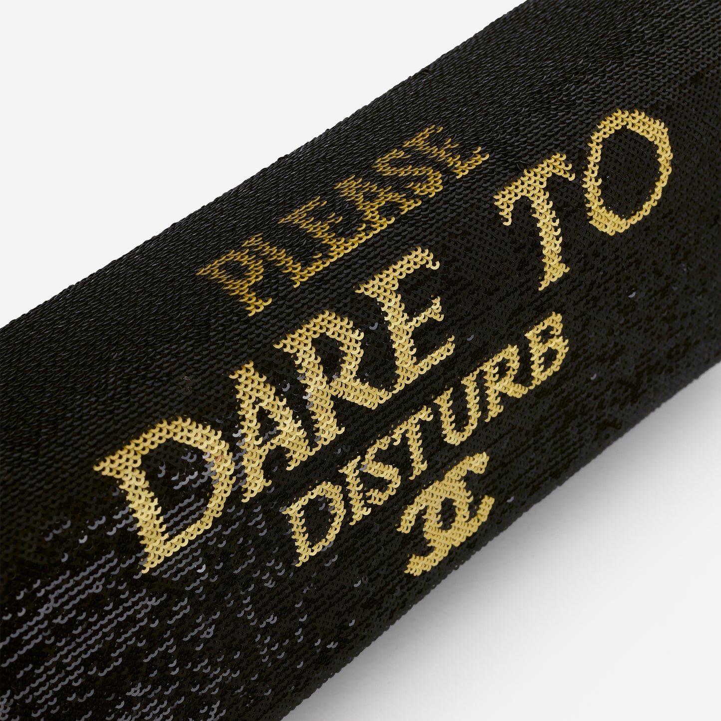 Chanel Paris-Cosmopolite "Dare to Disturb" Flap - Black / Gold Sequin | Gold Hardware