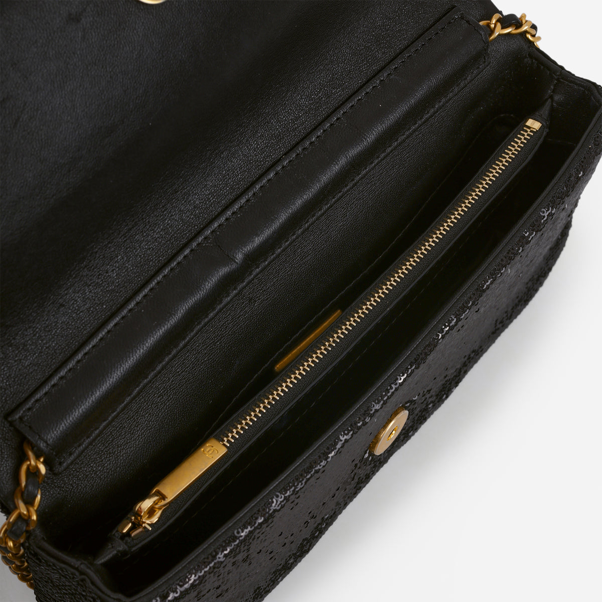Chanel Paris-Cosmopolite "Dare to Disturb" Flap - Black / Gold Sequin | Gold Hardware