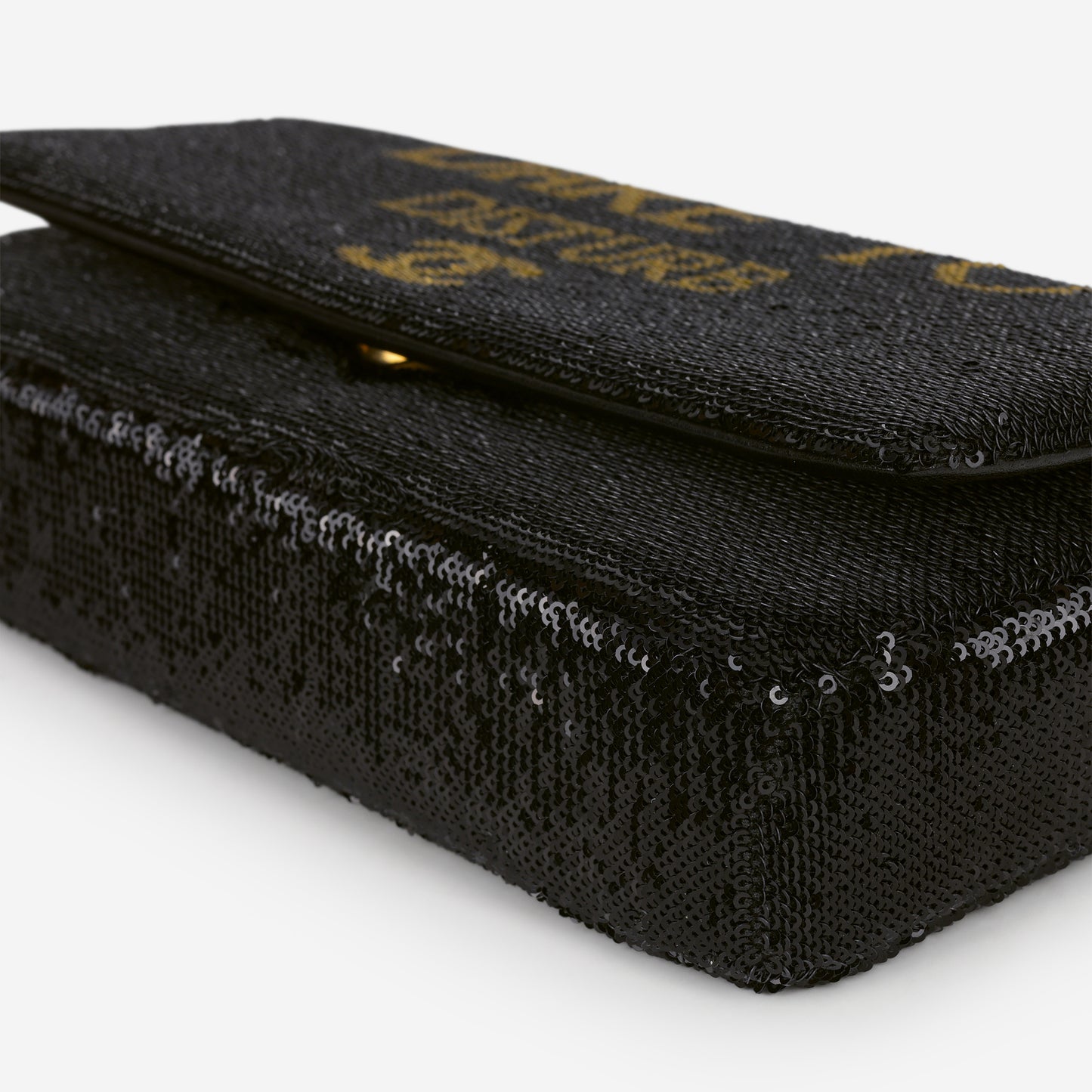 Chanel Paris-Cosmopolite "Dare to Disturb" Flap - Black / Gold Sequin | Gold Hardware