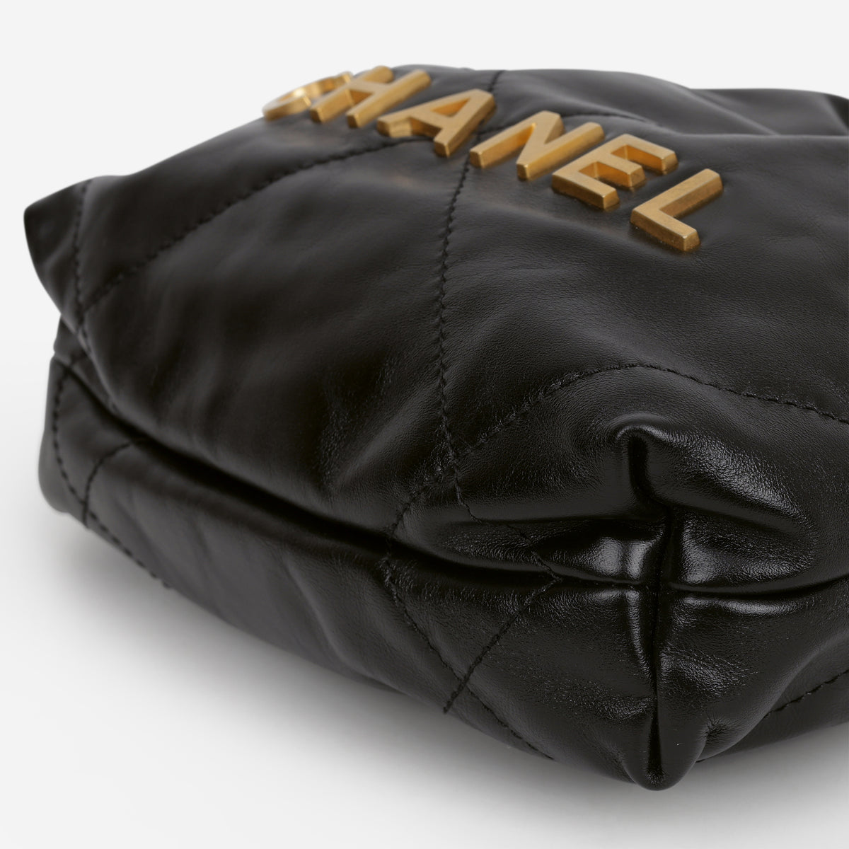 Chanel 22 Mini Hobo - Black Calfskin | Aged Gold Hardware