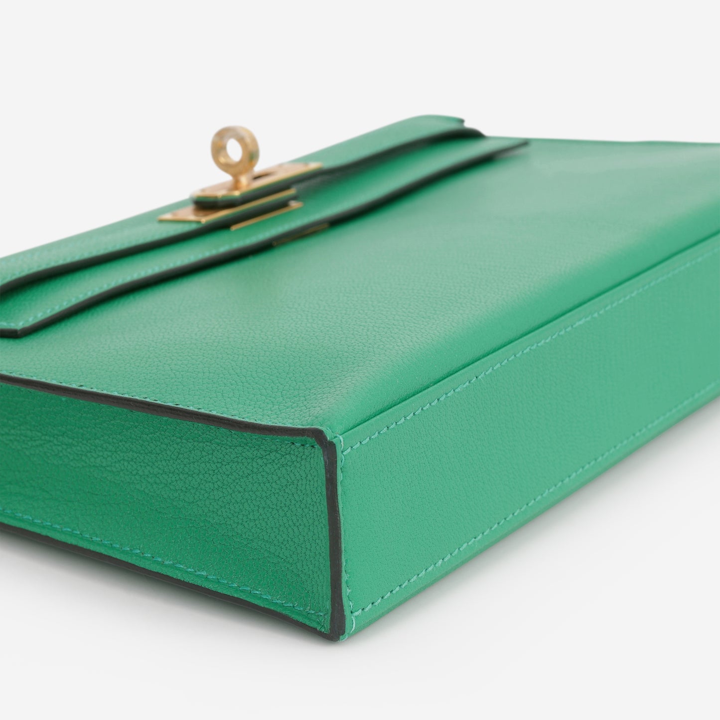 Hermès Kelly Elan - Menthe Chèvre Chamkila | Gold Hardware