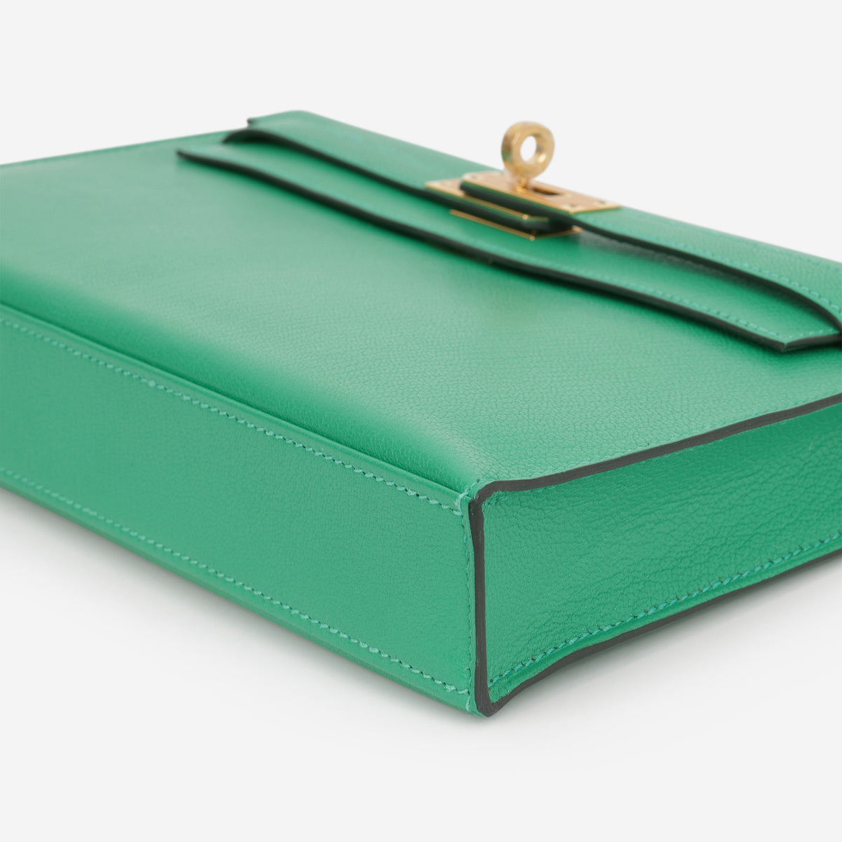 Hermès Kelly Elan - Menthe Chèvre Chamkila | Gold Hardware
