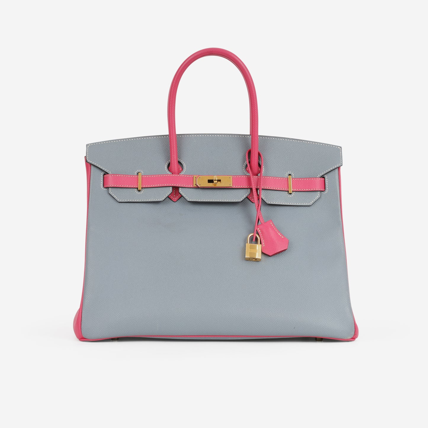 Hermès HSS Birkin 35 - Gris Mouette / Rose Tyrien Epsom | Gold Hardware