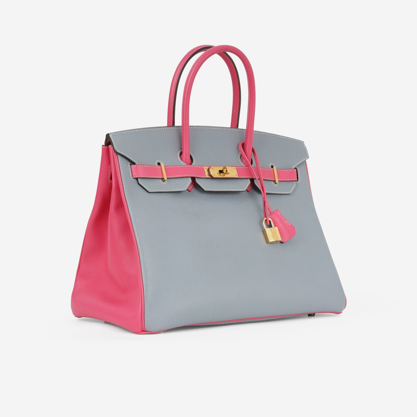 Hermès HSS Birkin 35 - Gris Mouette / Rose Tyrien Epsom | Gold Hardware