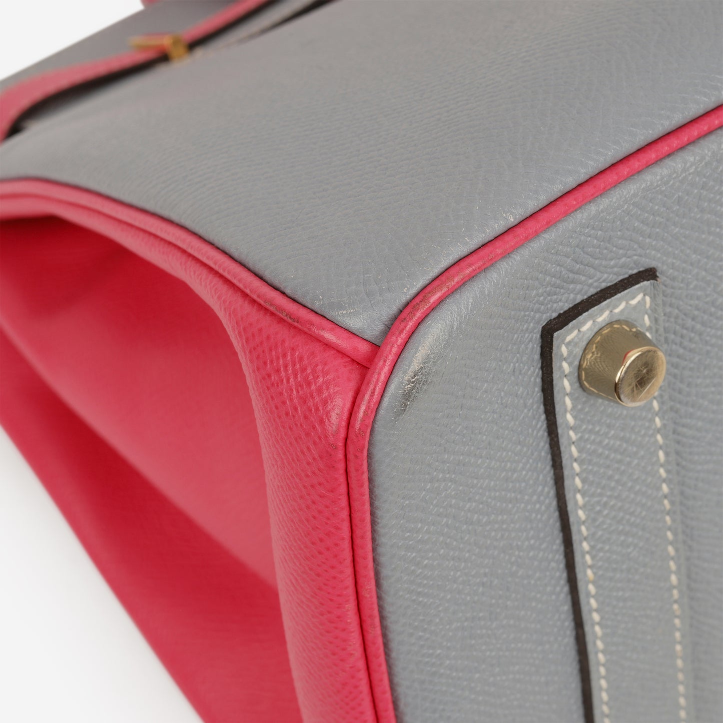 Hermès HSS Birkin 35 - Gris Mouette / Rose Tyrien Epsom | Gold Hardware