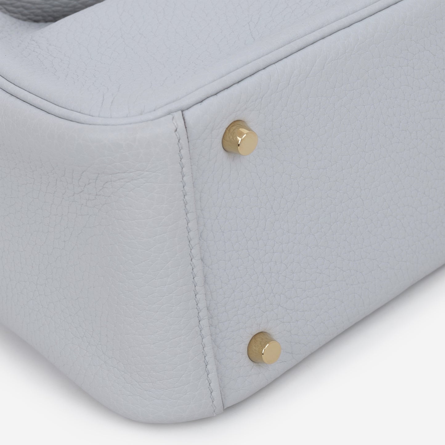 Hermès Mini Lindy - Bleu Pale Clemence | Gold Hardware