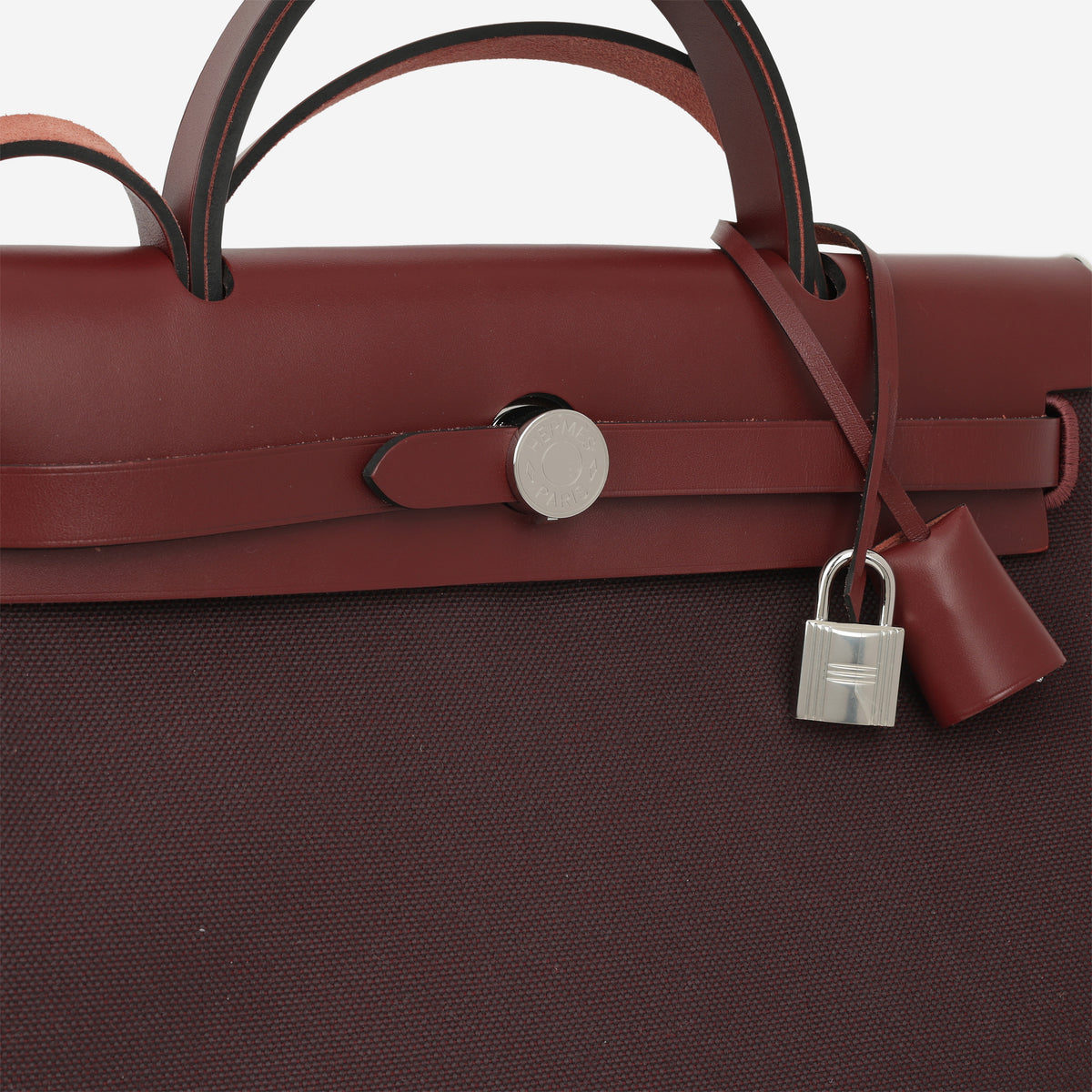 Hermès Herbag 31 - Rouge Sellier Canvas / Rouge H Hunter | Palladium Hardware