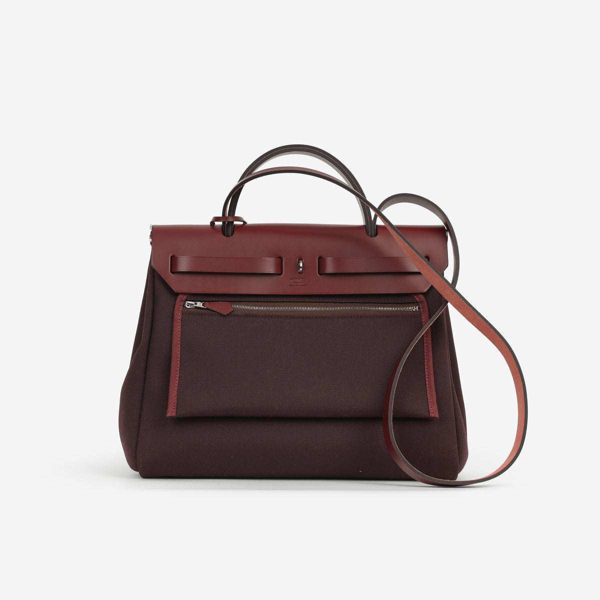 Hermès Herbag 31 - Rouge Sellier Canvas / Rouge H Hunter | Palladium Hardware