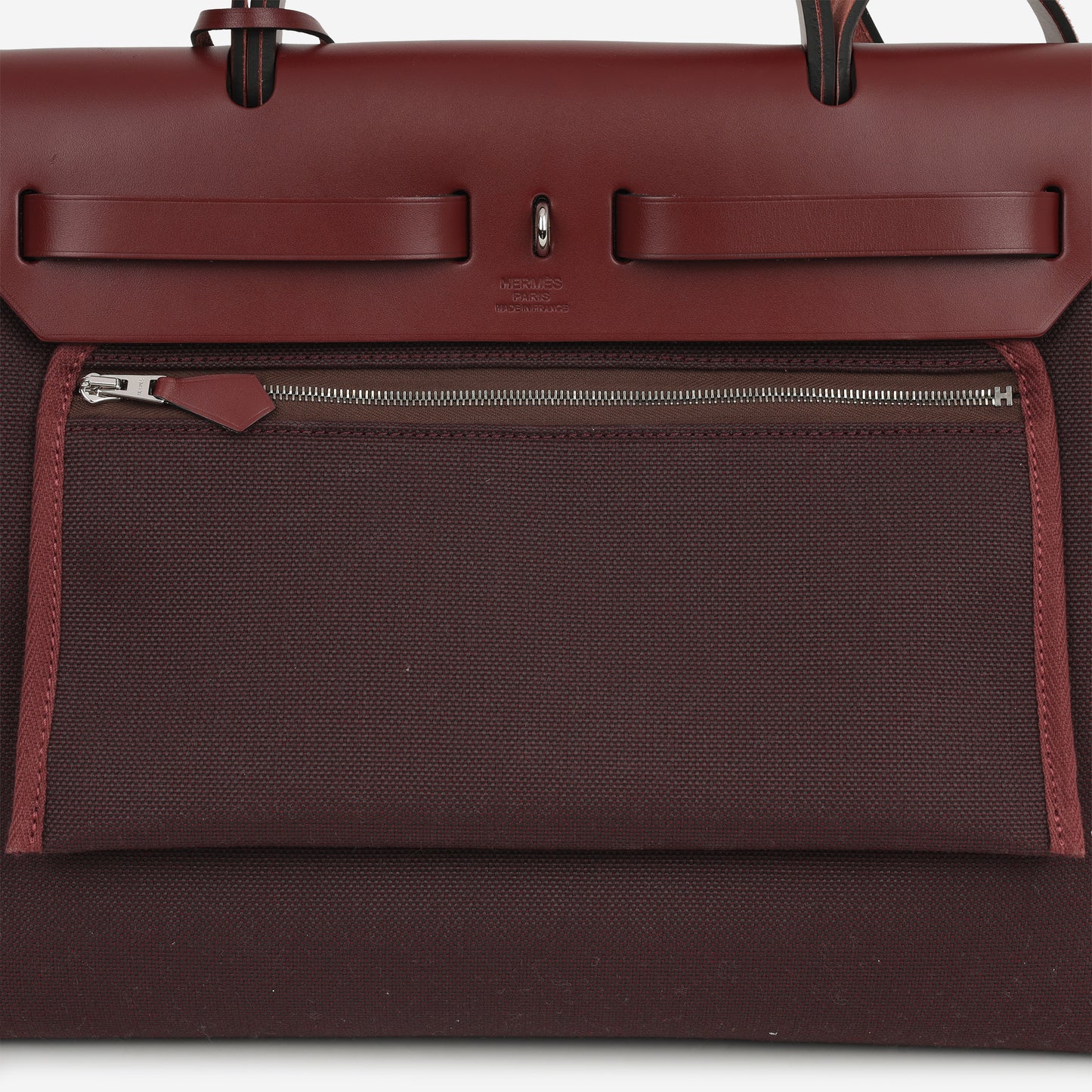 Hermès Herbag 31 - Rouge Sellier Canvas / Rouge H Hunter | Palladium Hardware