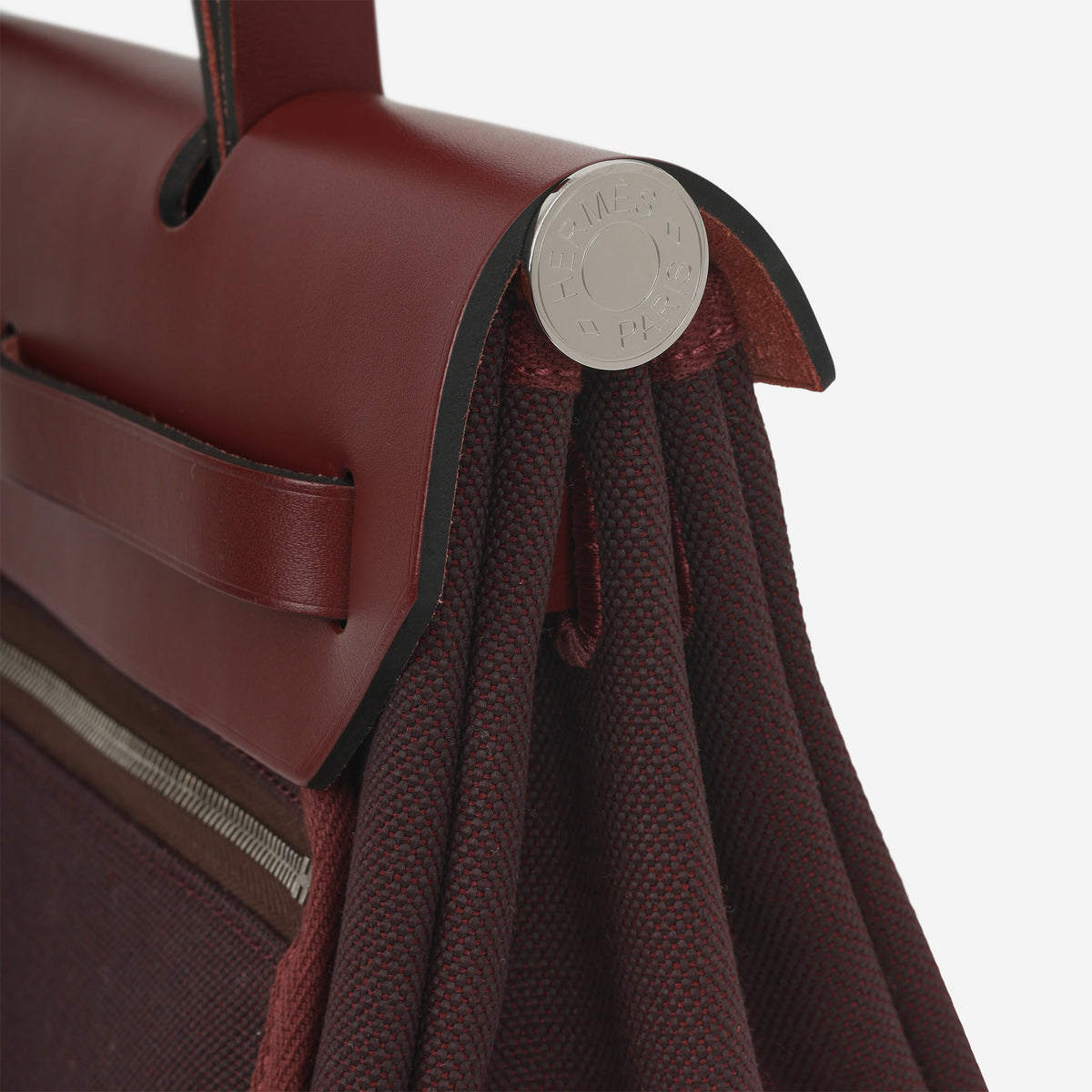 Hermès Herbag 31 - Rouge Sellier Canvas / Rouge H Hunter | Palladium Hardware