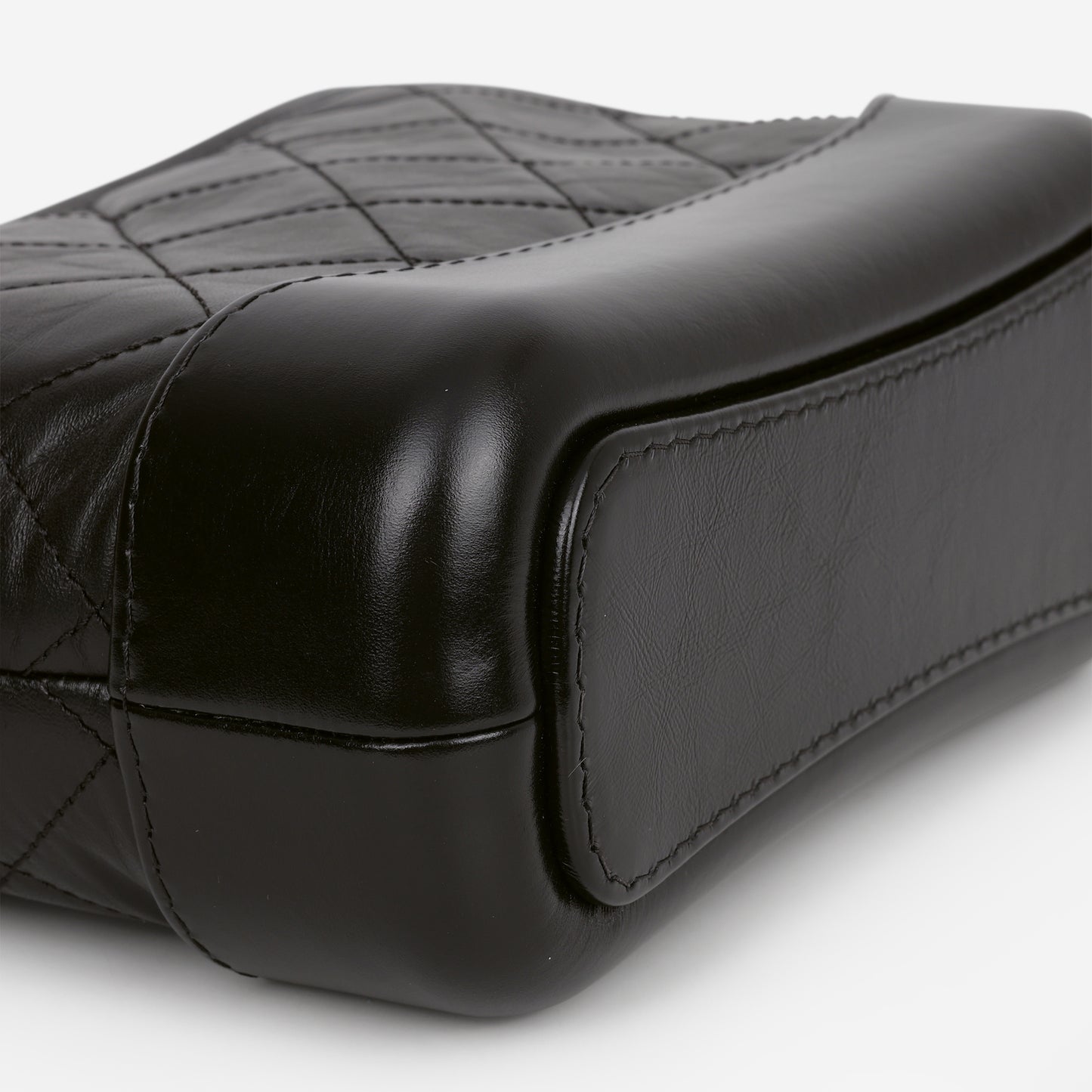 Chanel Small Gabrielle Bag - Black Aged Lambskin / Calfskin | Mixed Hardware