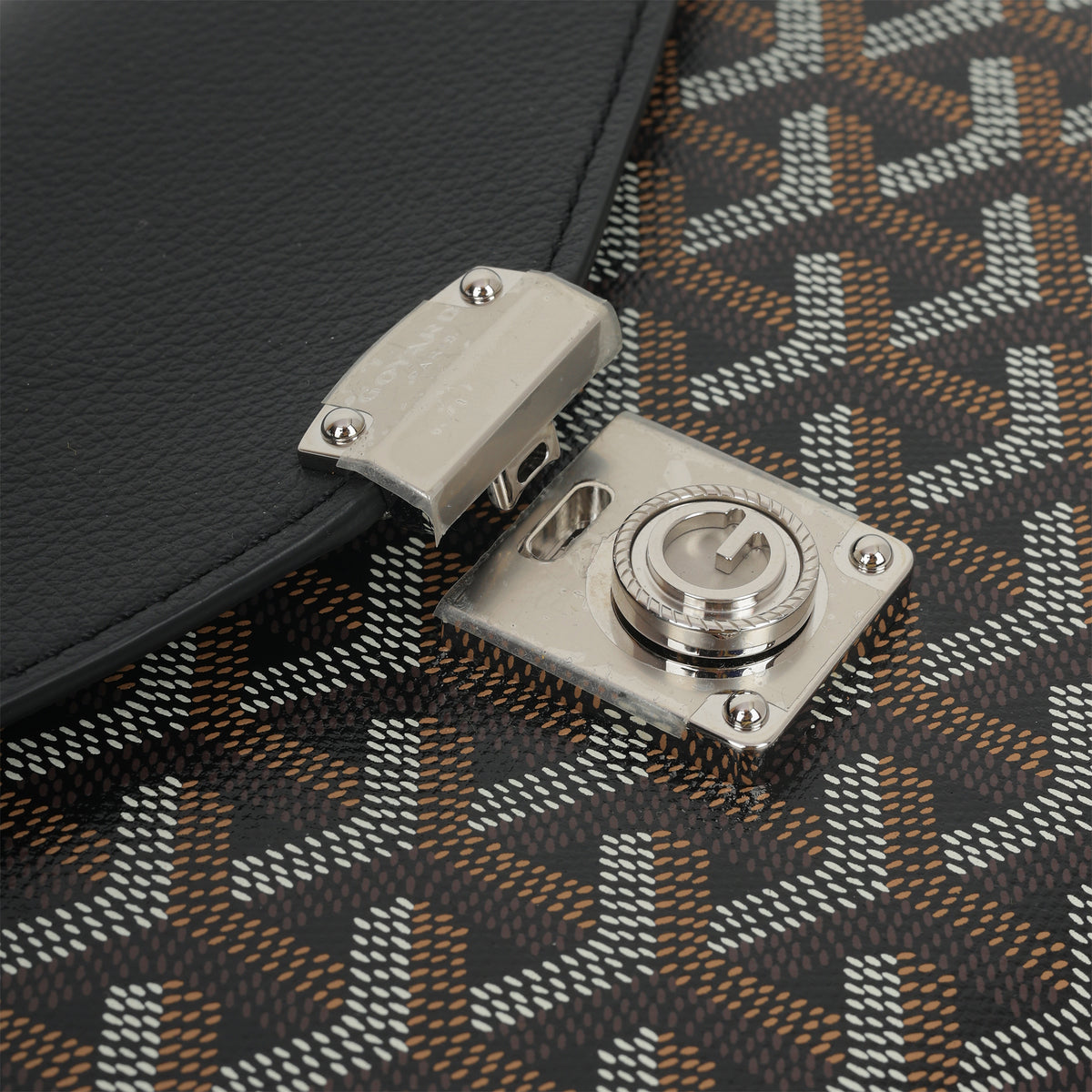 Goyard Chypre Wallet Pouch - Black Goyardine / Calfskin | Palladium Hardware