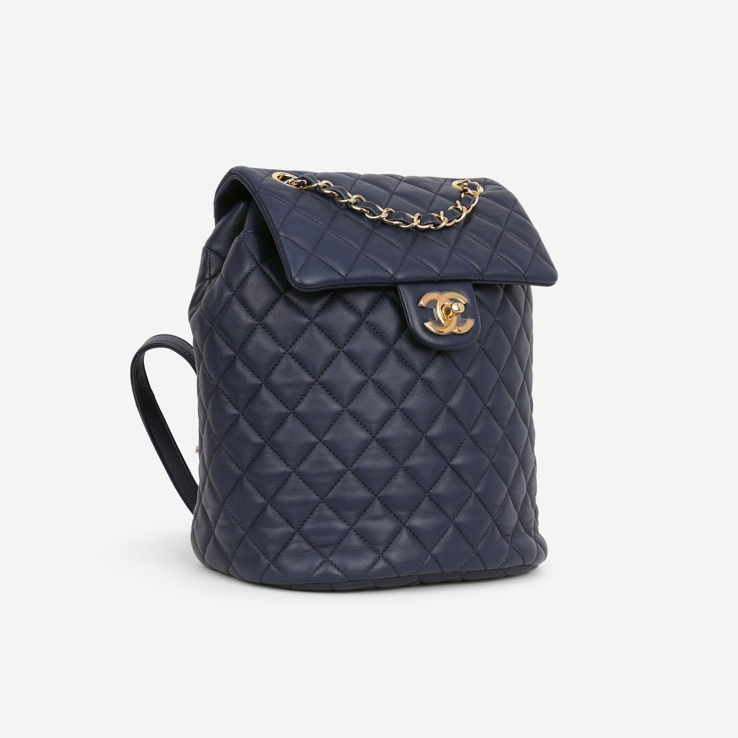 Chanel Small Urban Spirit Backpack - Navy Lambskin | Gold Hardware