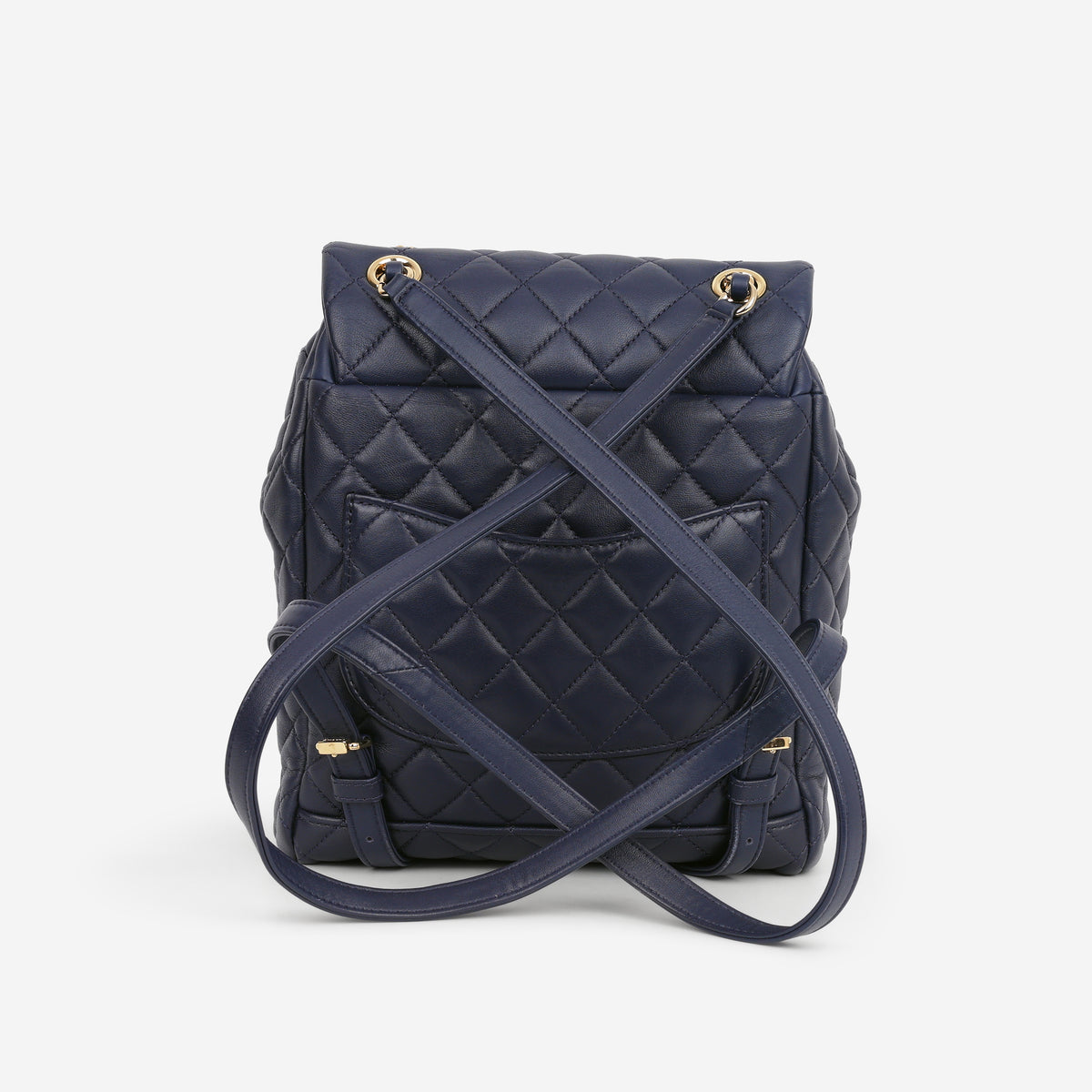 Chanel Small Urban Spirit Backpack - Navy Lambskin | Gold Hardware