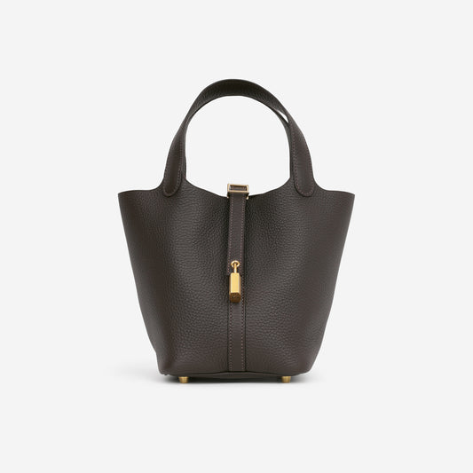 Hermès Picotin 18 - Bai Brun Clemence | Gold Hardware