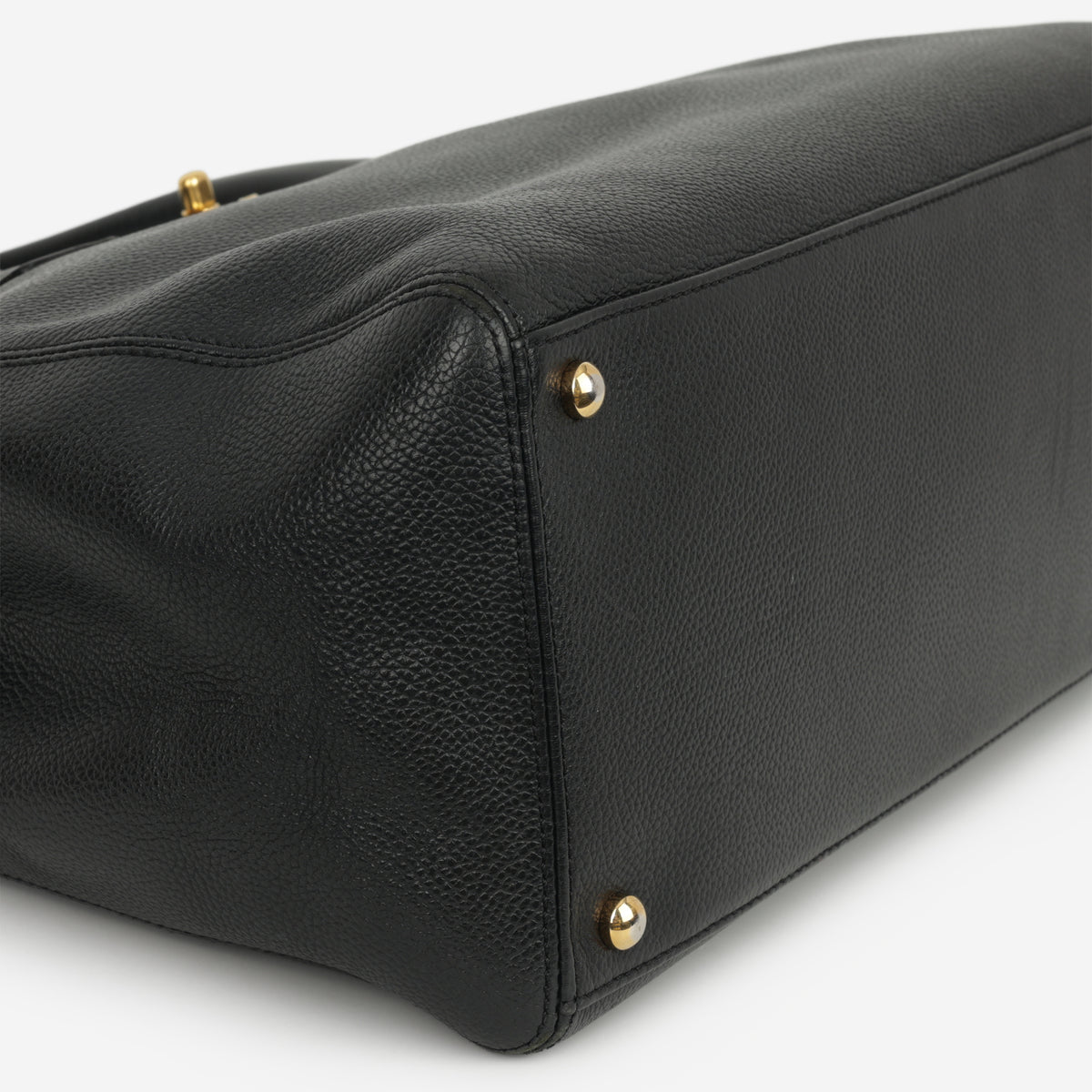 Chanel Vintage Executive Cerf Tote - Black Taurillon | Gold Hardware