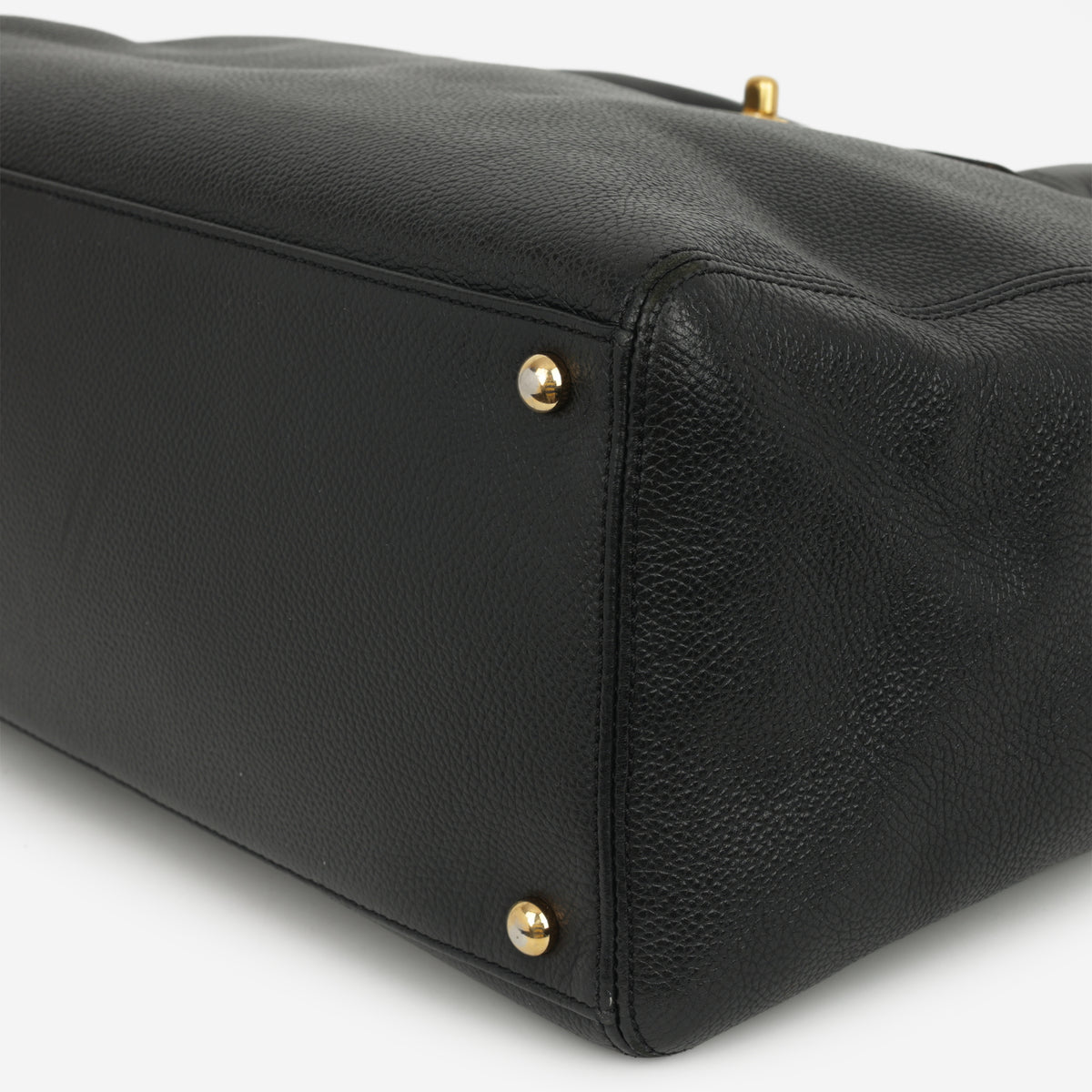 Chanel Vintage Executive Cerf Tote - Black Taurillon | Gold Hardware
