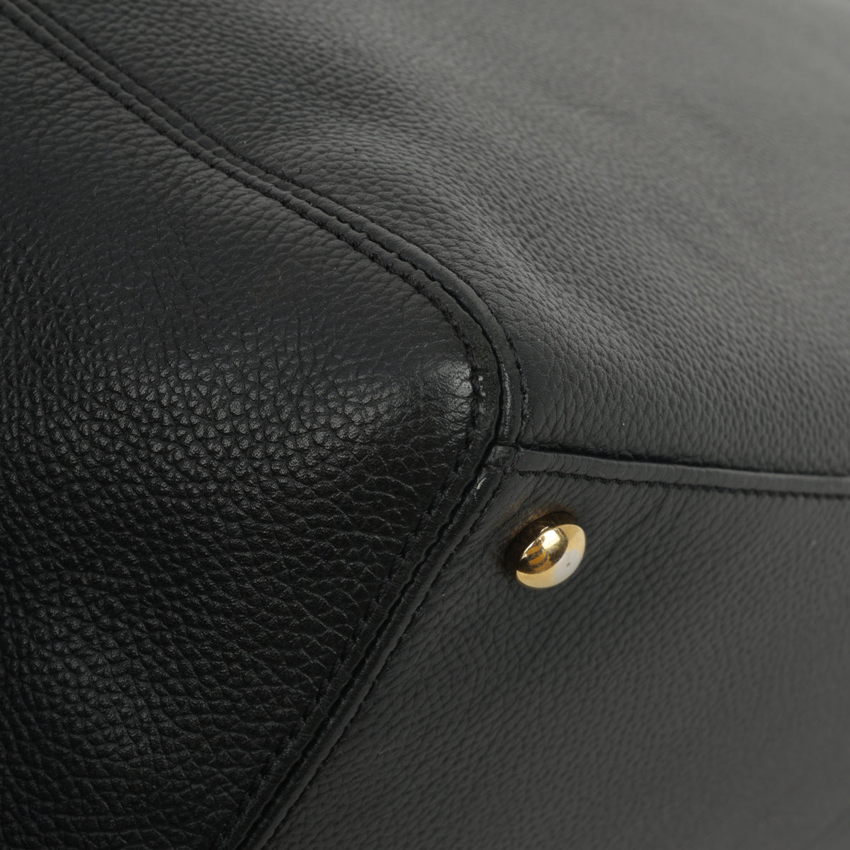 Chanel Vintage Executive Cerf Tote - Black Taurillon | Gold Hardware