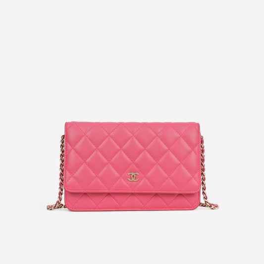 Chanel WOC - Pink Lambskin | Champagne Gold Hardware
