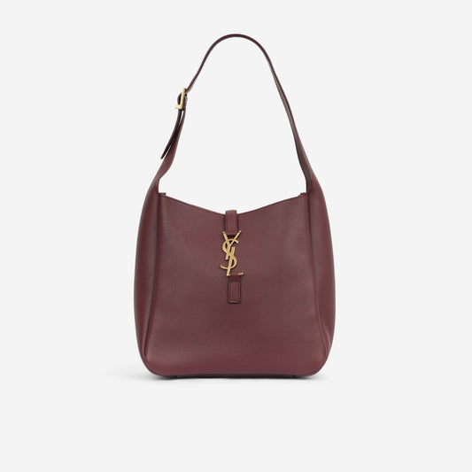 Saint Laurent Le 5 A 7 Small Supple - Rouge Legion Calfskin | Brass Hardware