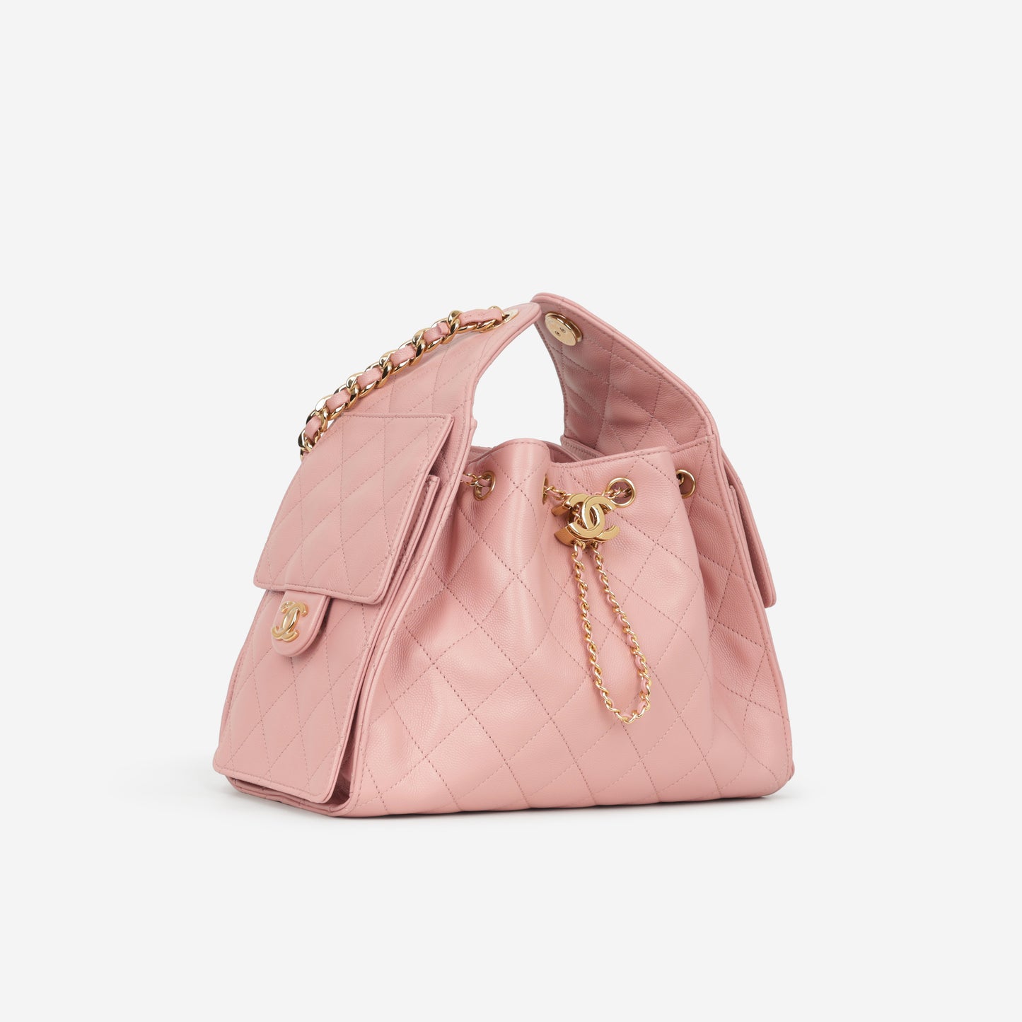 Chanel Small 25 Hobo - Pink Caviar | Gold Hardware