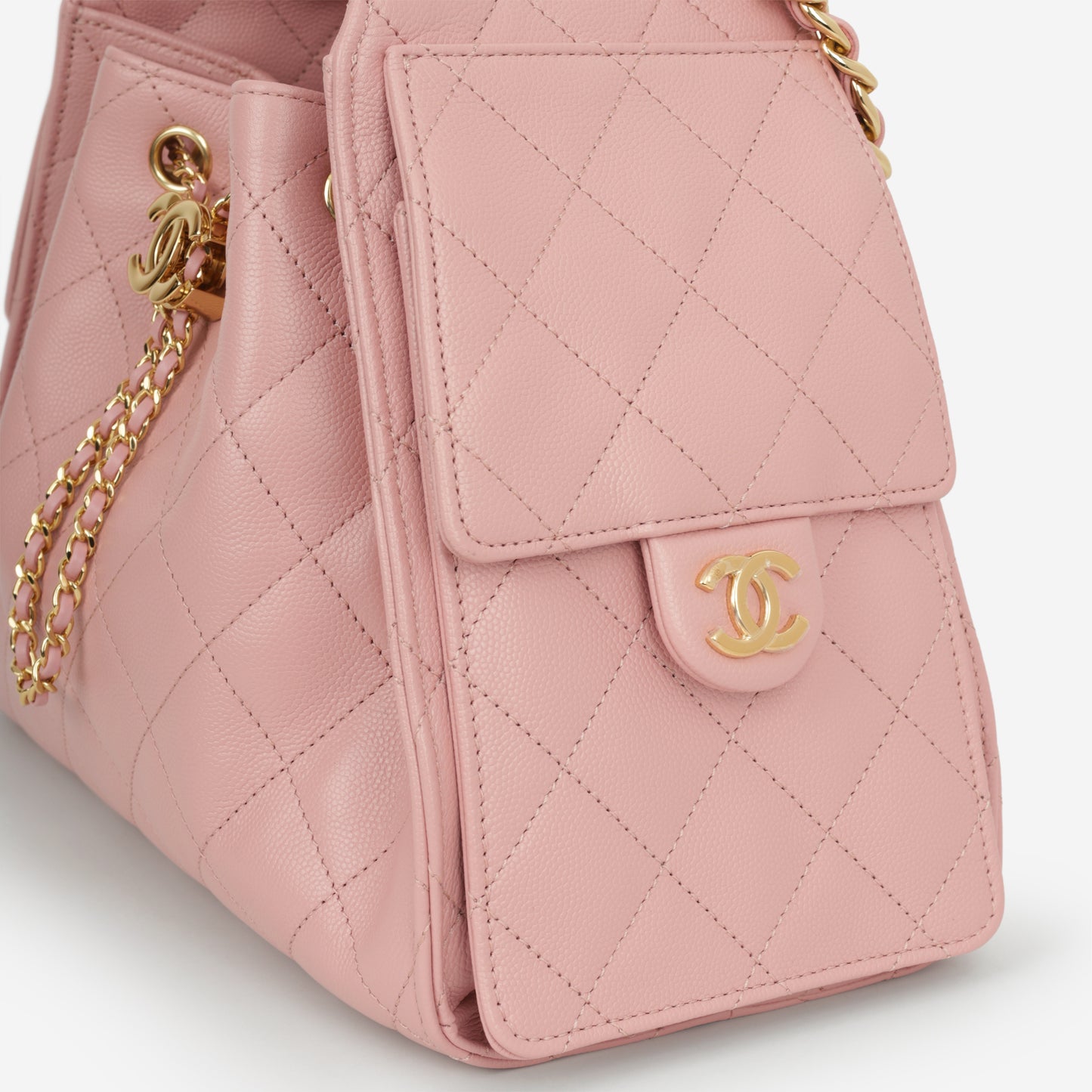 Chanel Small 25 Hobo - Pink Caviar | Gold Hardware