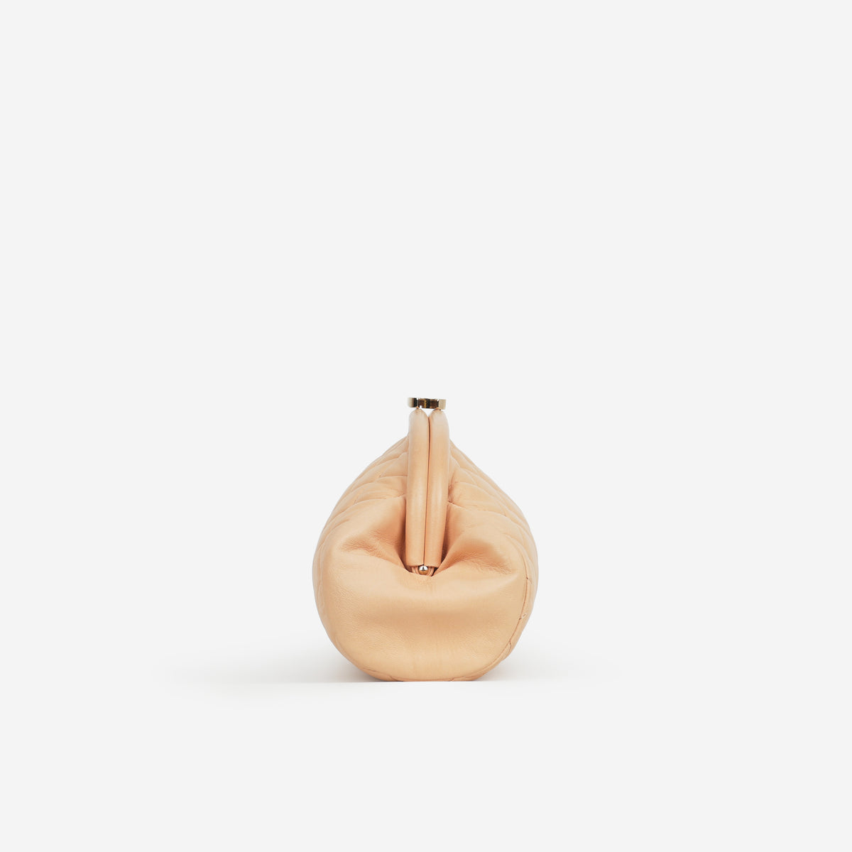 Chanel Timeless CC Half Moon Clutch - Peach Lambskin | Silver Hardware