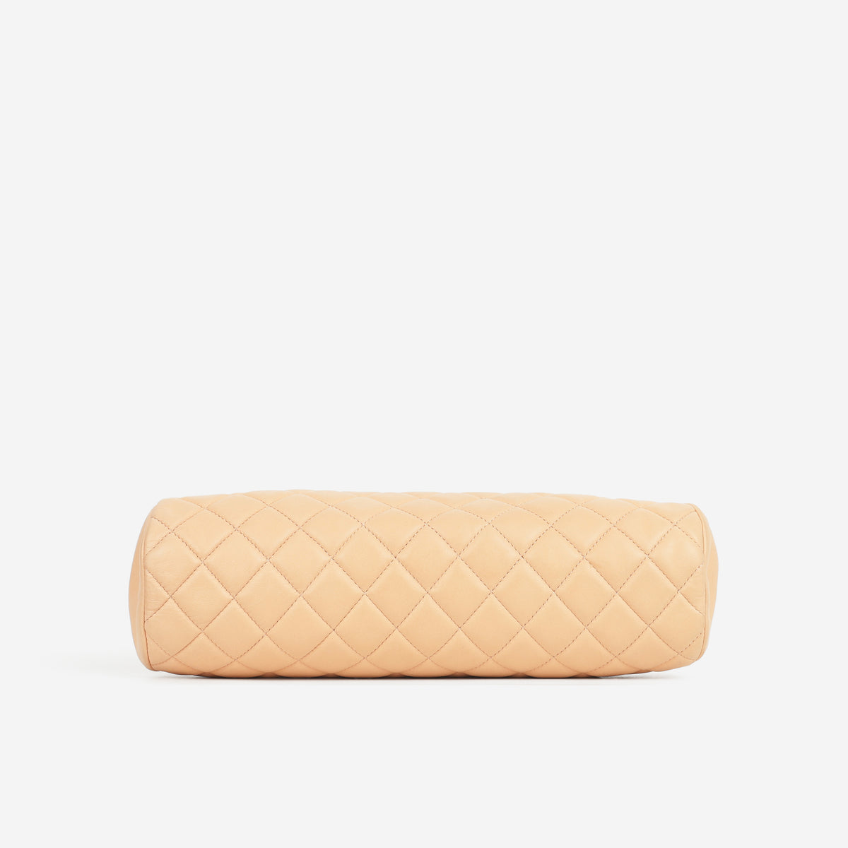 Chanel Timeless CC Half Moon Clutch - Peach Lambskin | Silver Hardware