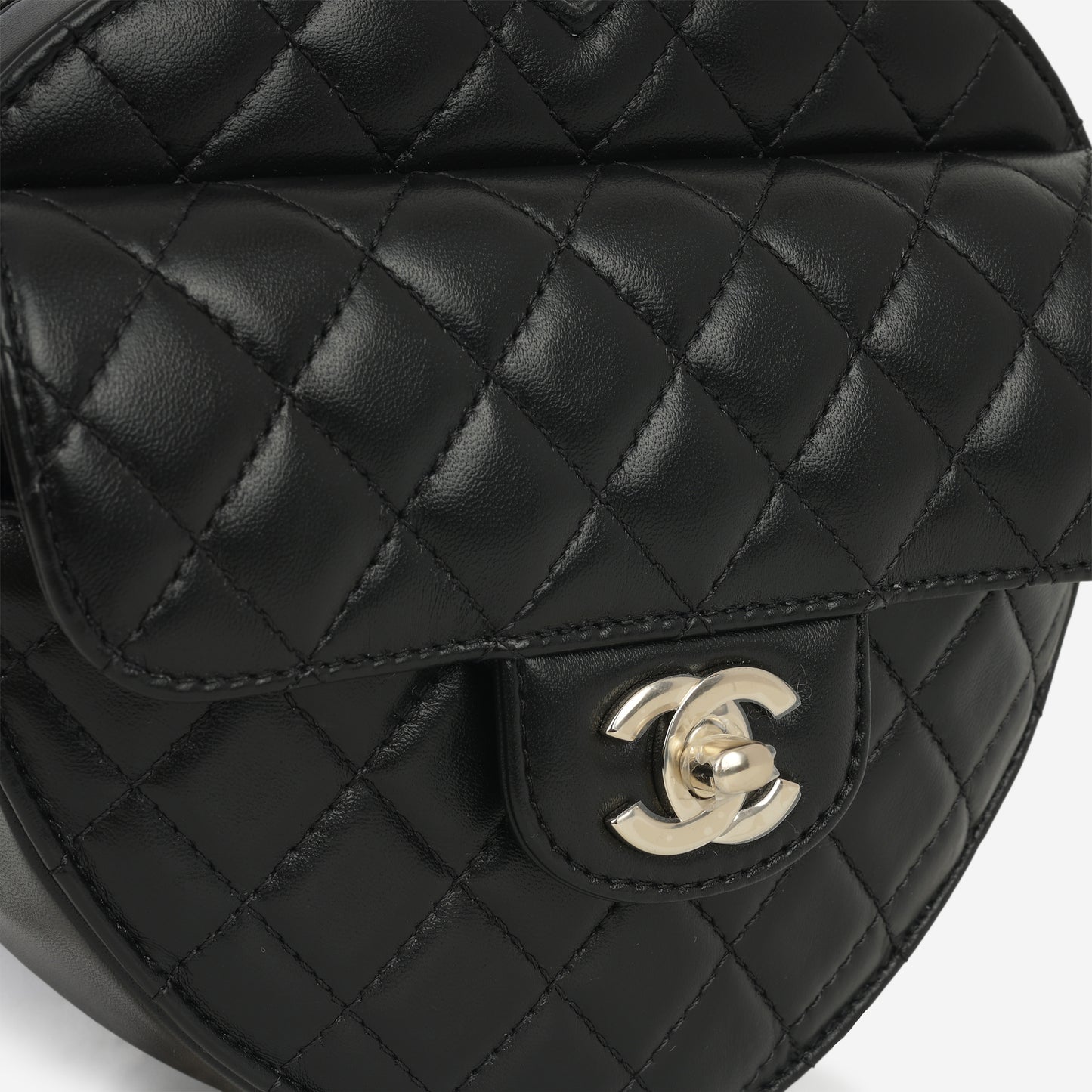 Chanel Large Heart Bag - Black Lambskin | Champagne Gold Hardware