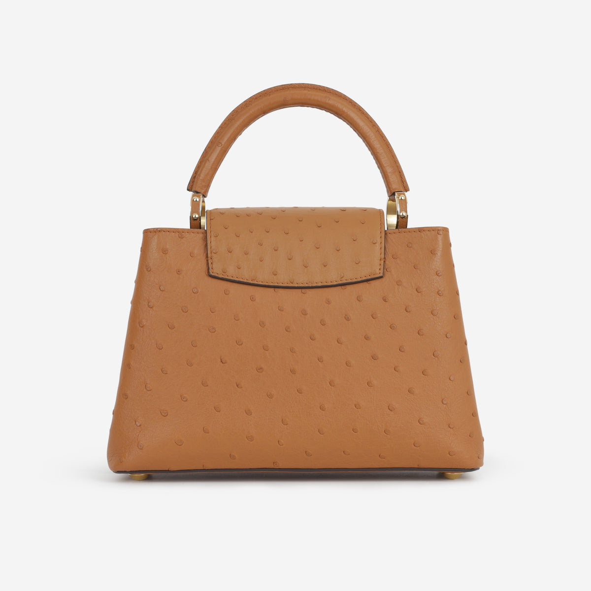 Louis Vuitton Capucines BB - Cognac Ostrich | Gold Hardware