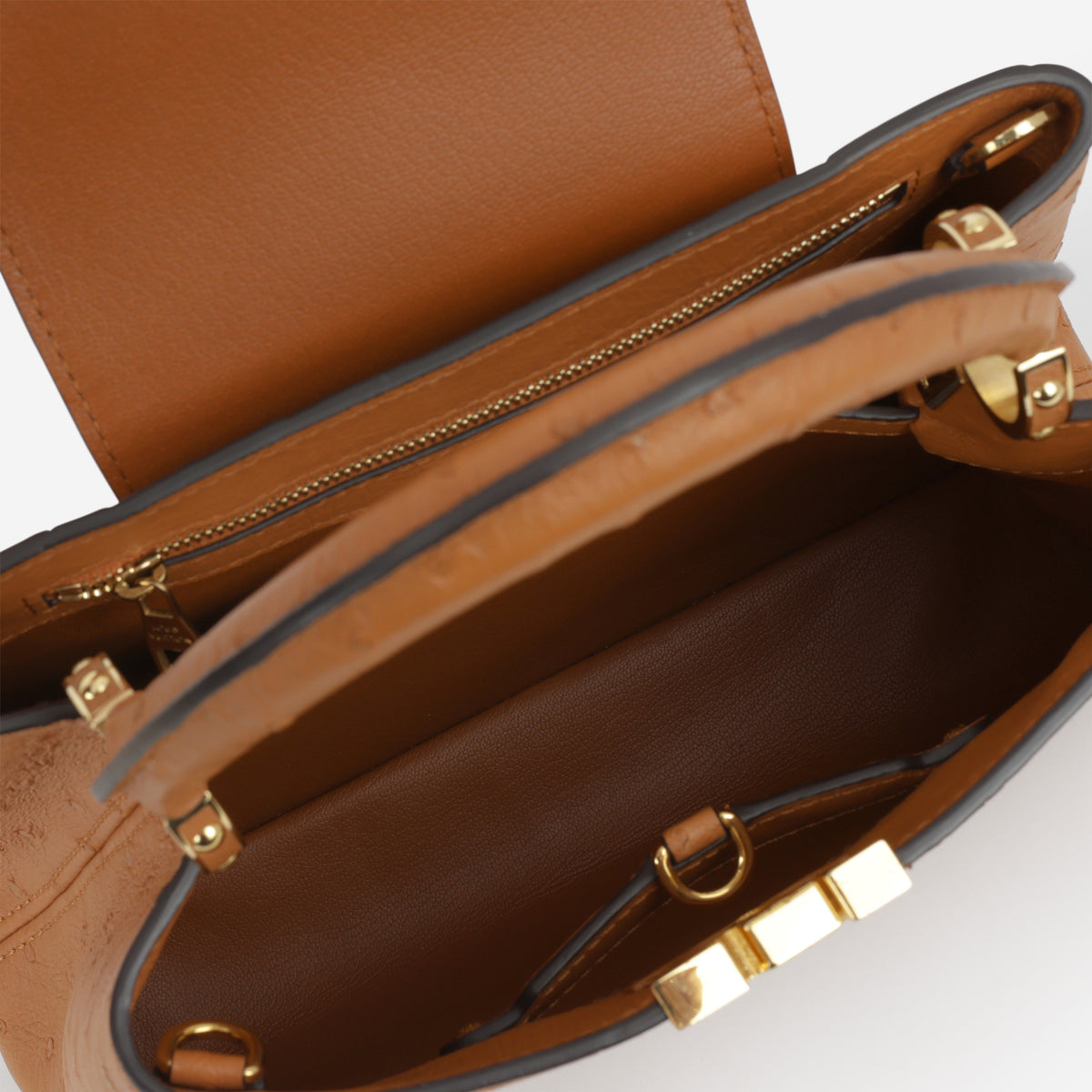 Louis Vuitton Capucines BB - Cognac Ostrich | Gold Hardware
