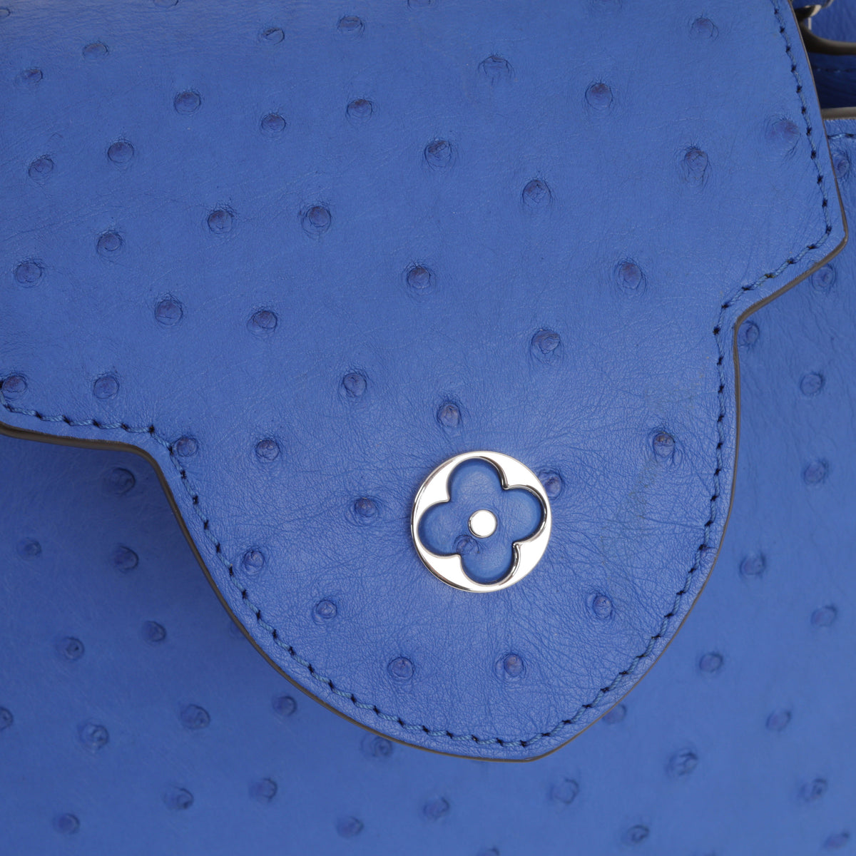 Louis Vuitton Capucines BB - Blue Saphir Ostrich | Silver Hardware