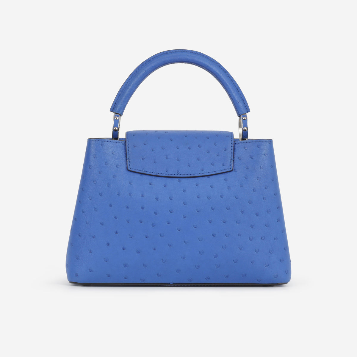 Louis Vuitton Capucines BB - Blue Saphir Ostrich | Silver Hardware