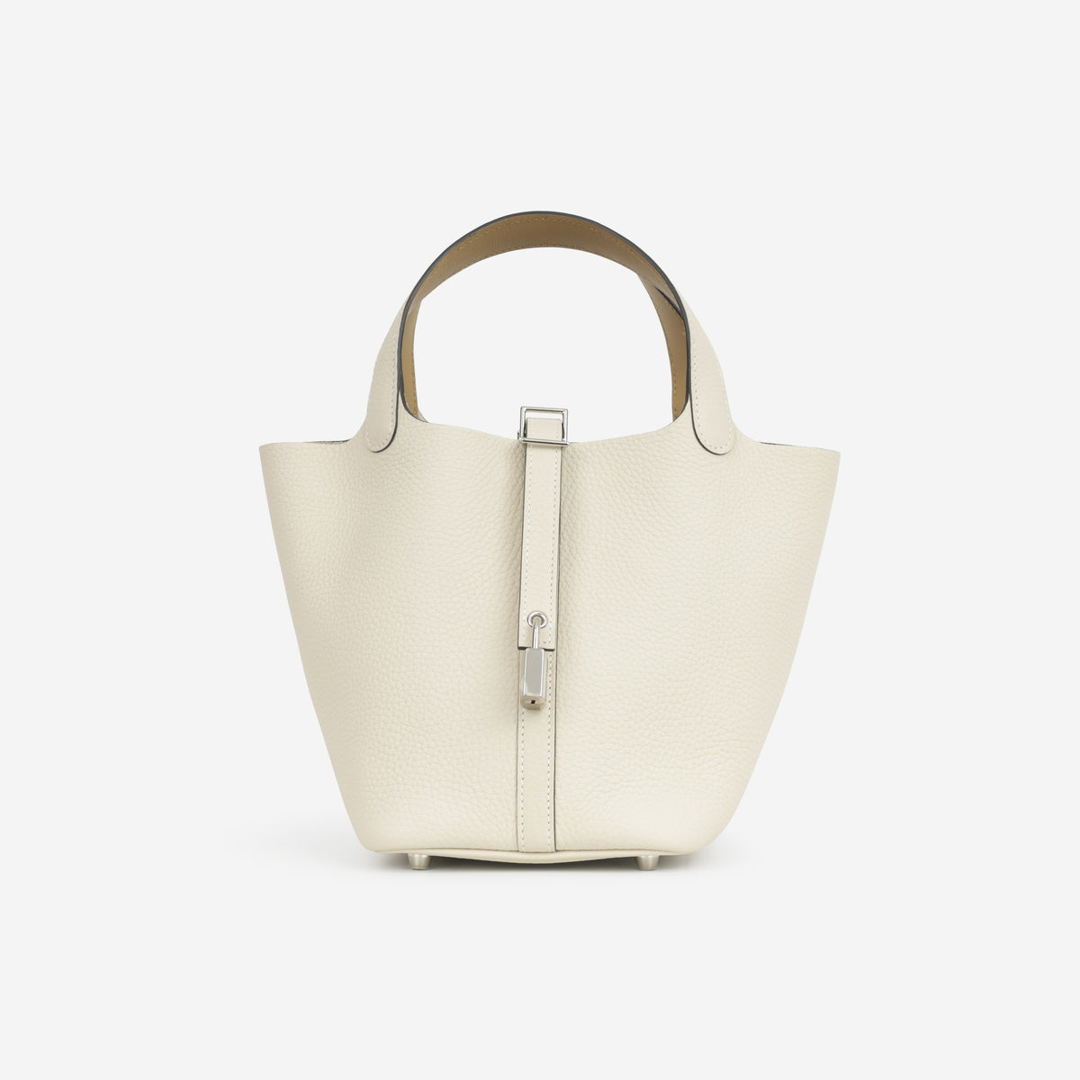 Hermès Picotin 18 Eclat - Craie Clemence / Poussiere Swift | Palladium Hardware