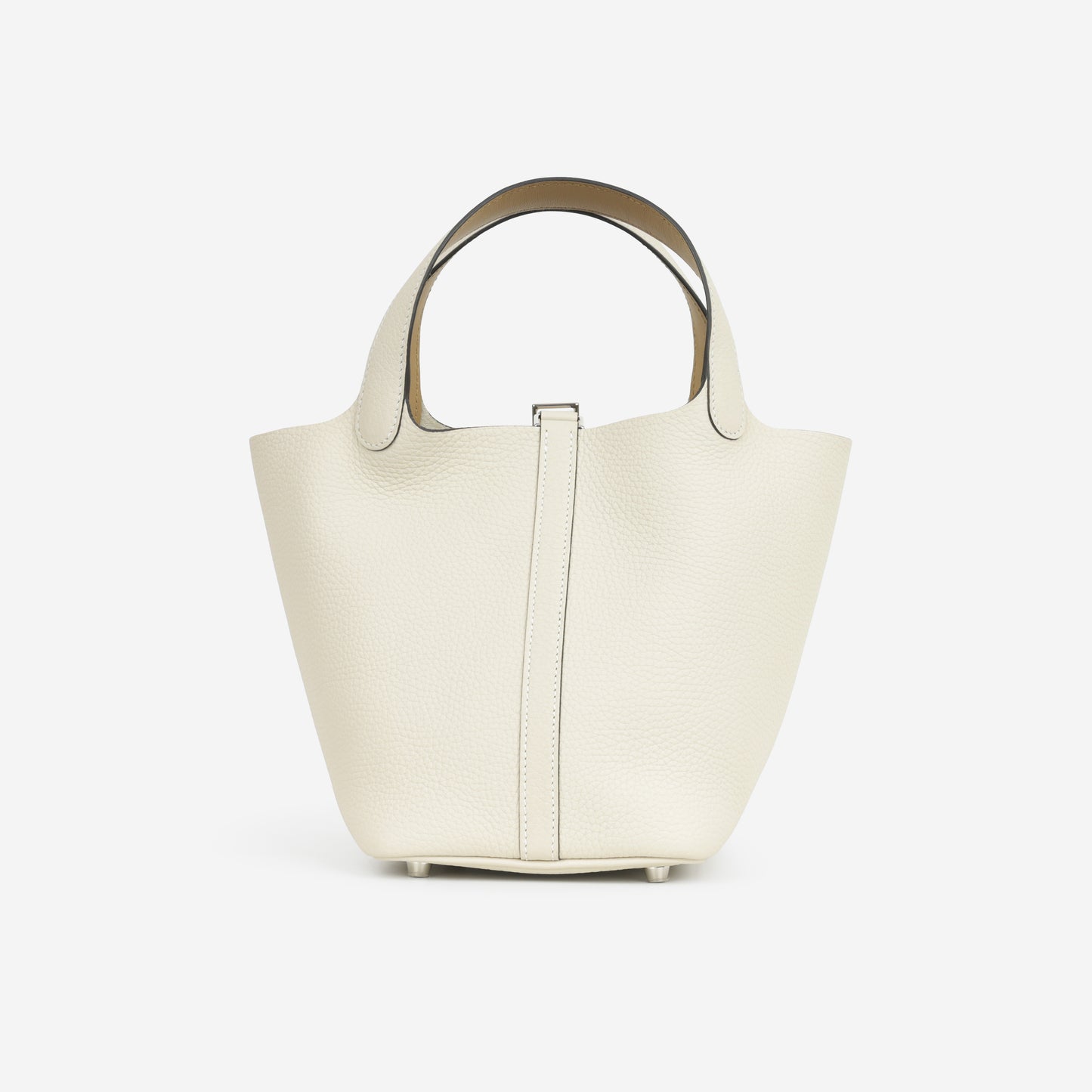 Hermès Picotin 18 Eclat - Craie Clemence / Poussiere Swift | Palladium Hardware