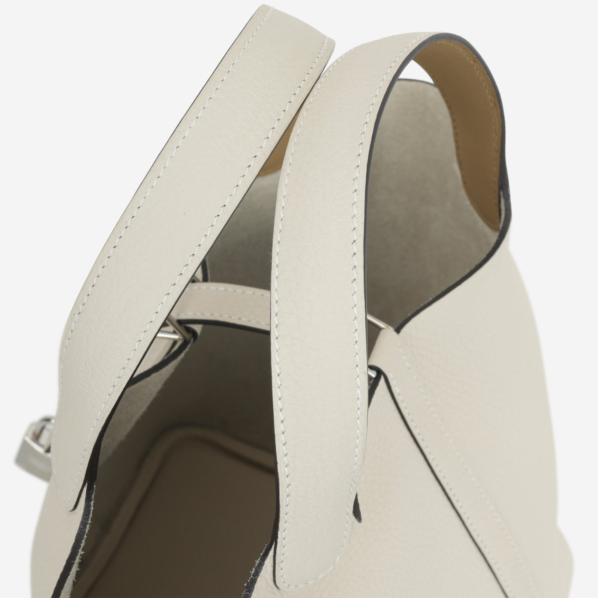 Hermès Picotin 18 Eclat - Craie Clemence / Poussiere Swift | Palladium Hardware