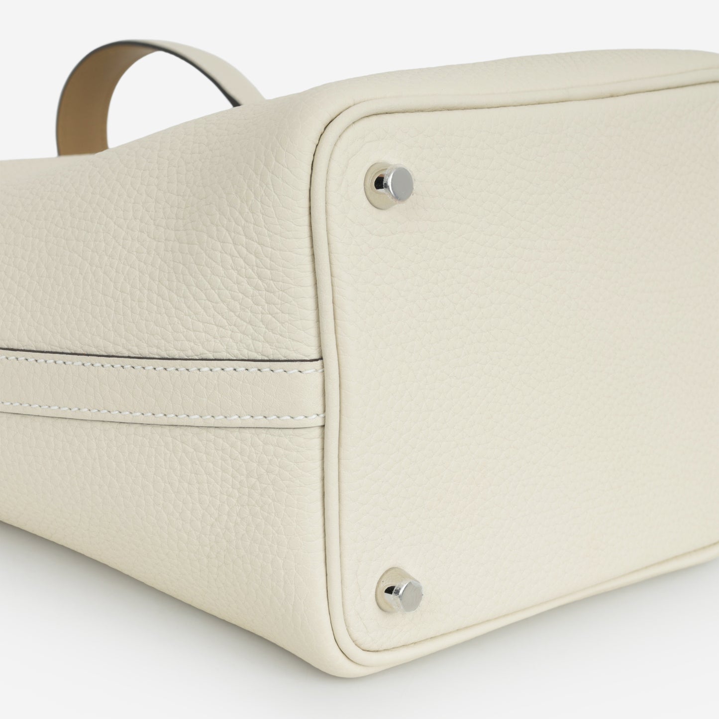Hermès Picotin 18 Eclat - Craie Clemence / Poussiere Swift | Palladium Hardware