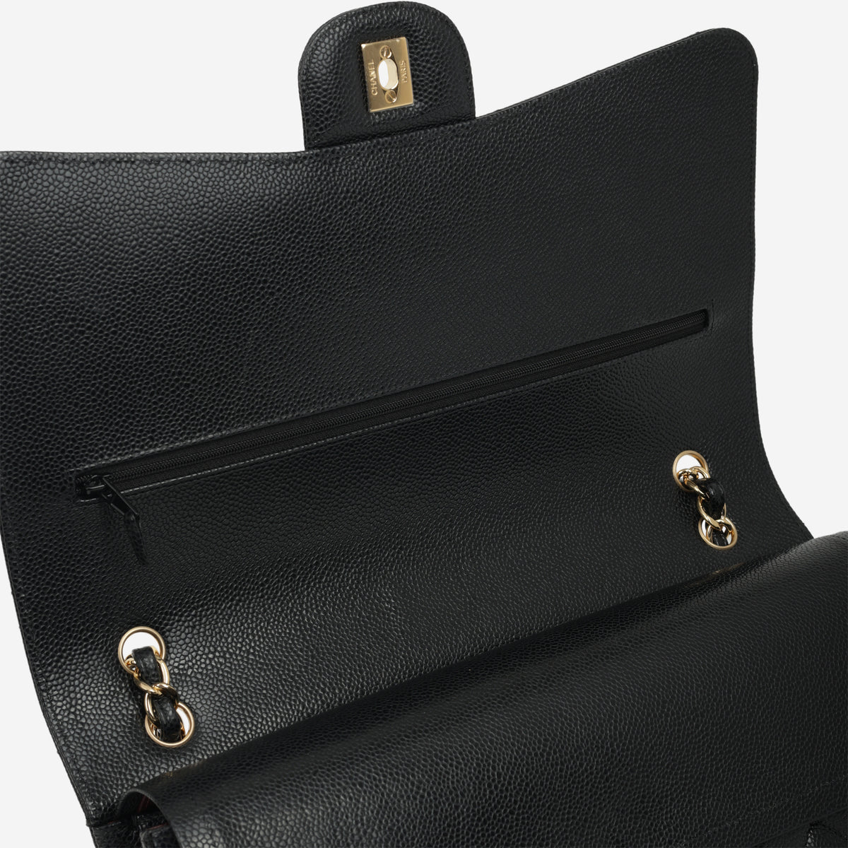 Chanel Maxi Classic Double Flap - Black Caviar | Gold Hardware