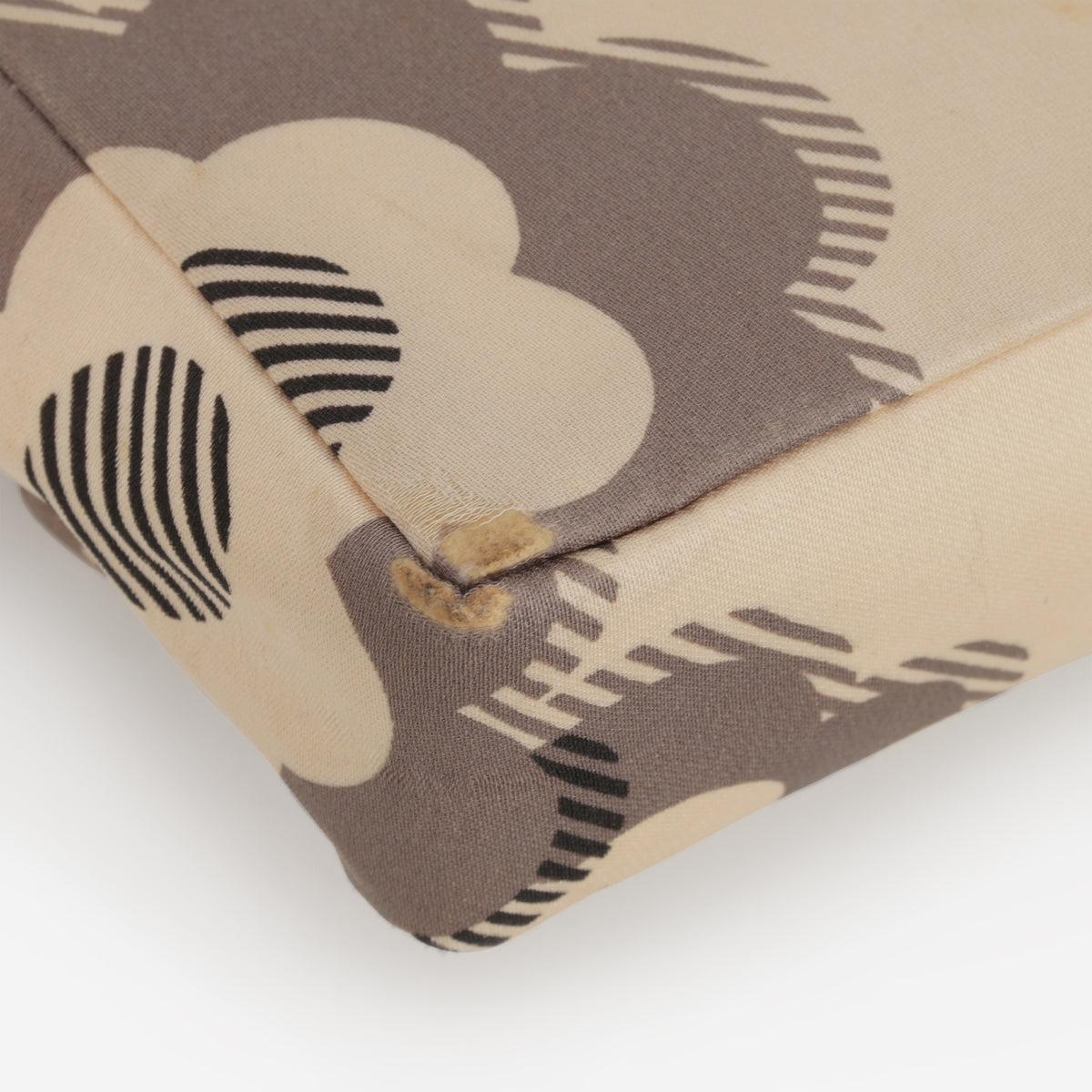 Chanel Vintage Micro Camellia Flap - Beige Printed Satin | Gold Hardware
