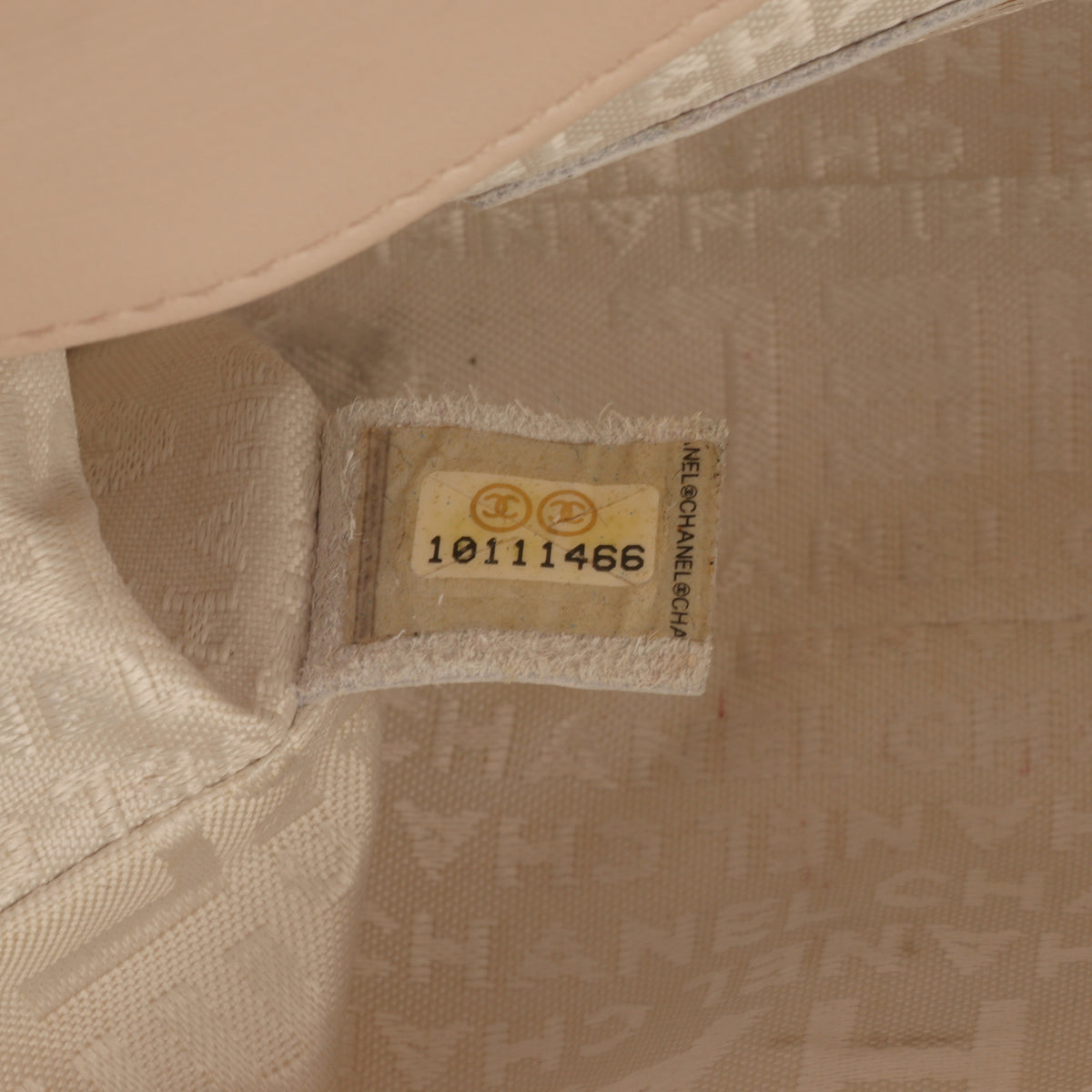 Chanel Vintage Micro Camellia Flap - Beige Printed Satin | Gold Hardware