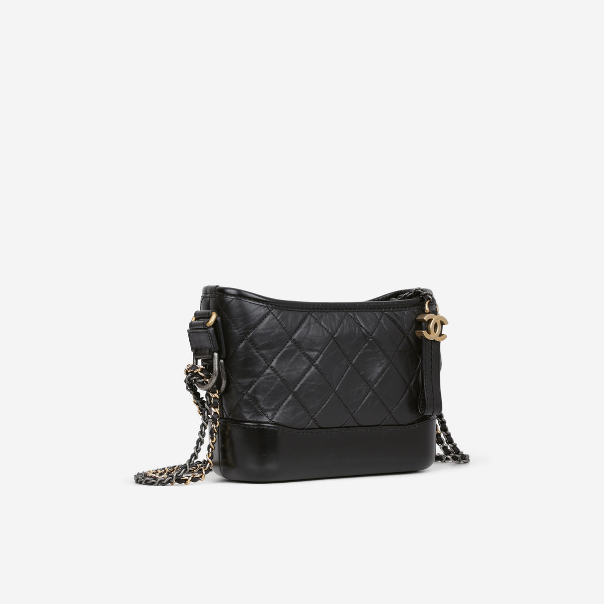 Chanel Small Gabrielle Bag - Black Aged Calfskin | Mixed Hardware