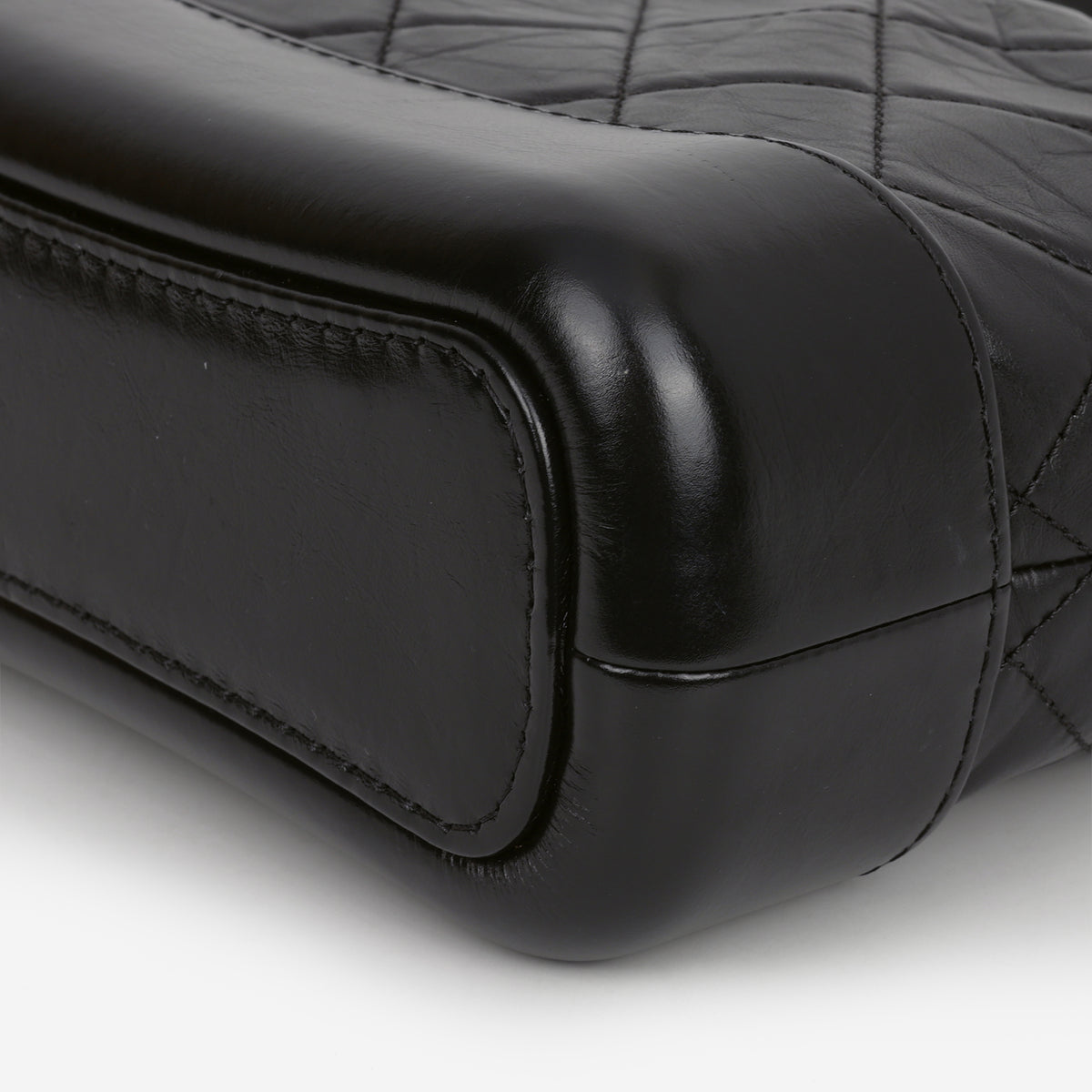 Chanel Small Gabrielle Bag - Black Aged Calfskin | Mixed Hardware