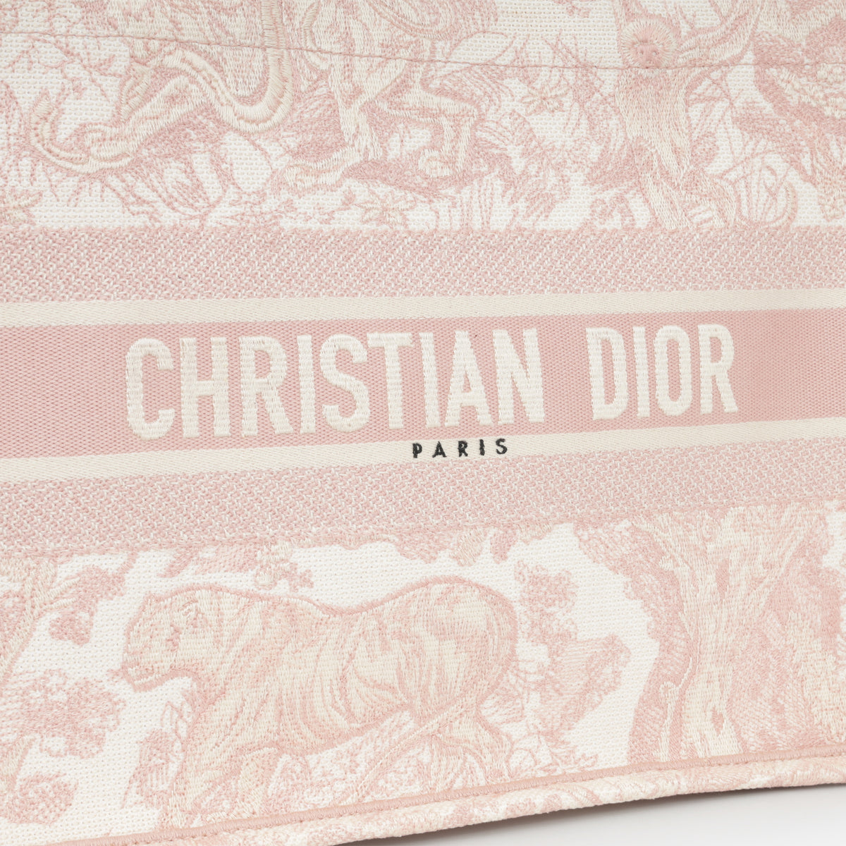 Dior Small Book Tote - Pink Oblique Jacquard